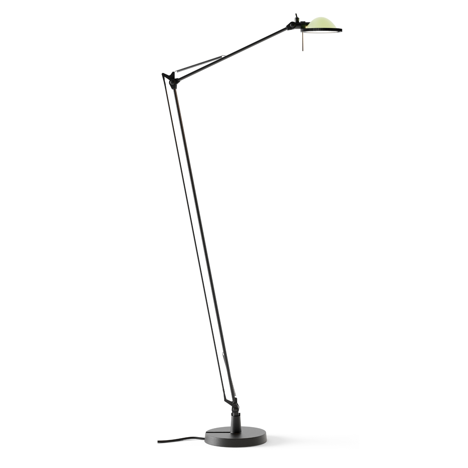 BERENICE reading floor lamp with black base
