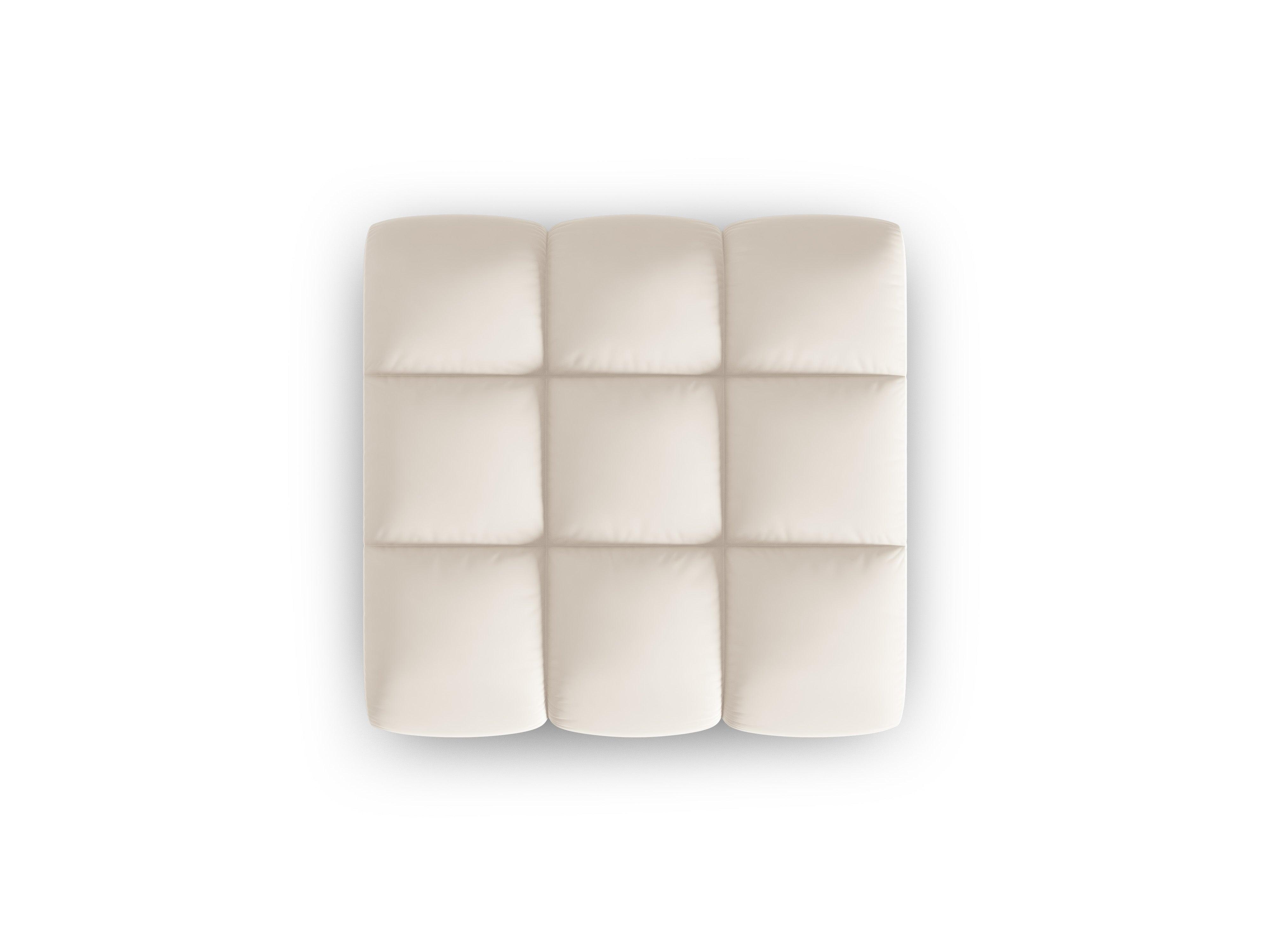 Puf aksamitny HALLEY jasnobeżowy Windsor & Co Eye on Design