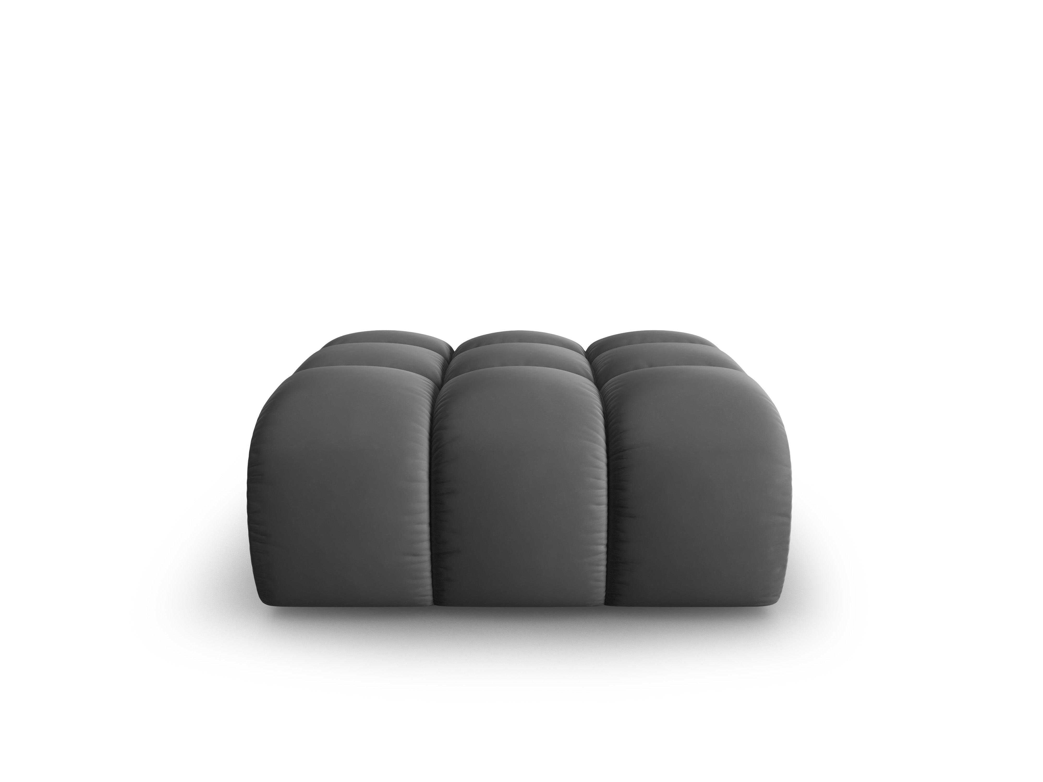 Puf aksamitny HALLEY szary Windsor & Co Eye on Design