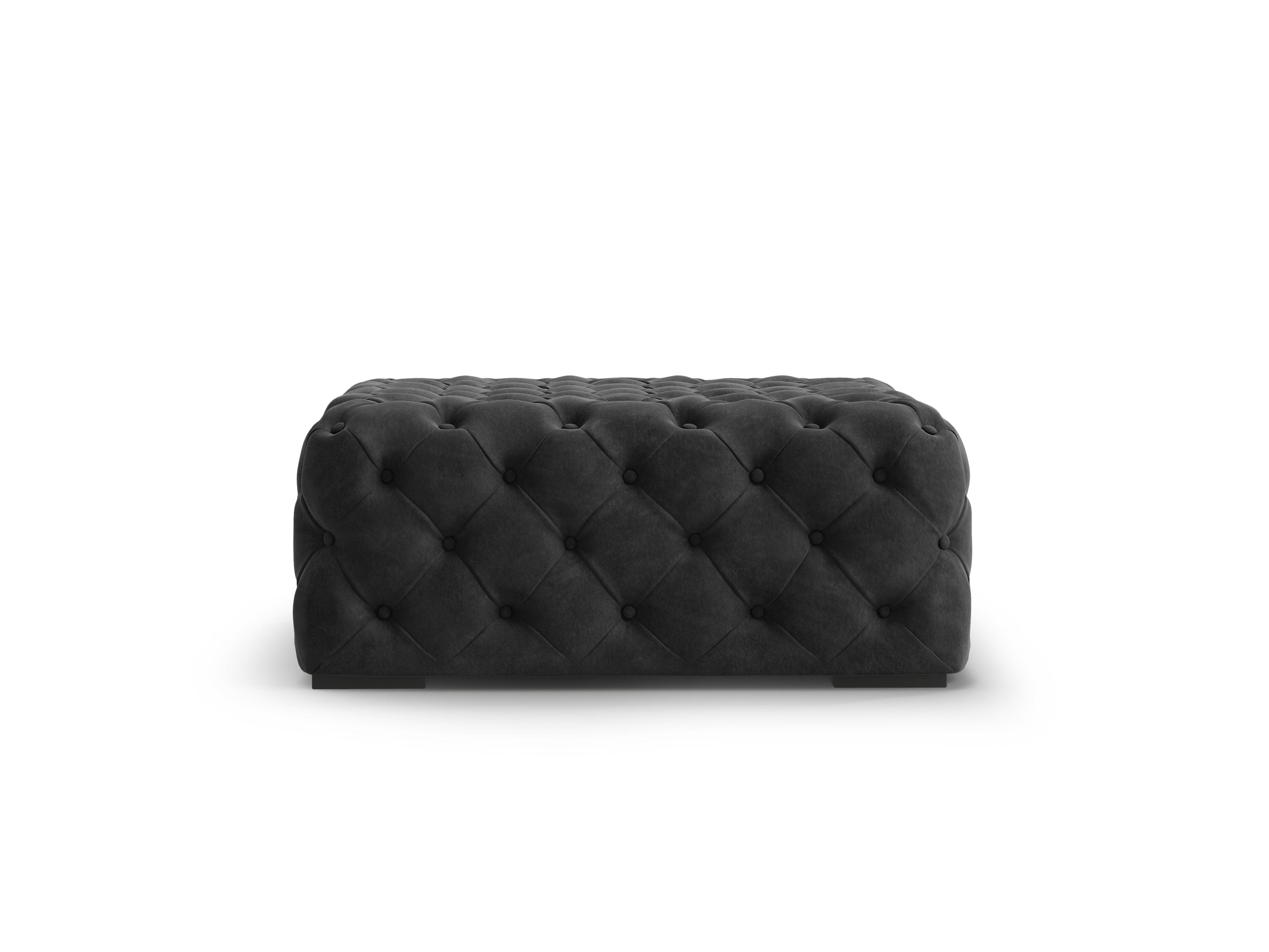 Puf aksamitny LOGE ciemnoszary Windsor & Co Eye on Design