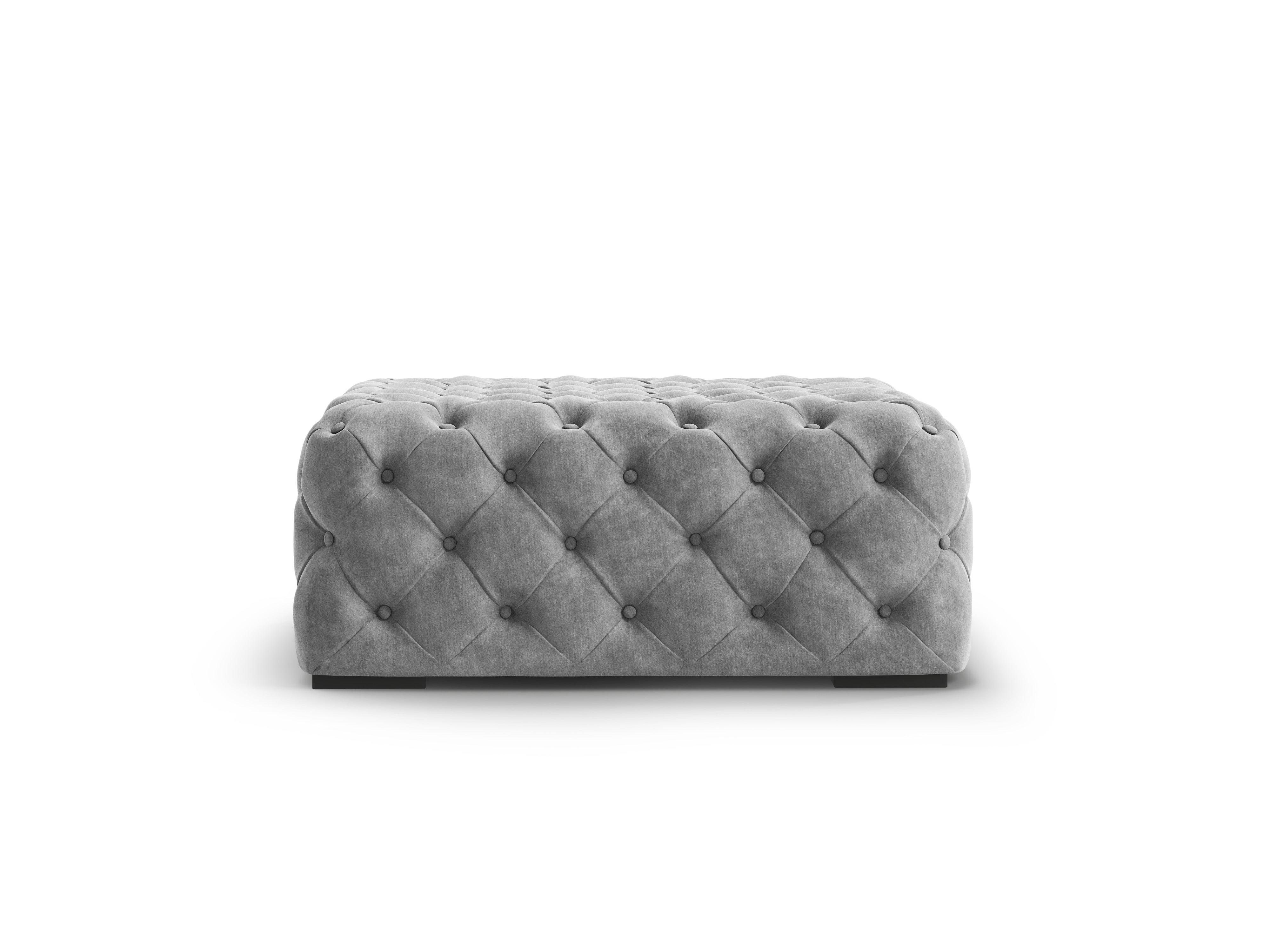 Puf aksamitny LOGE szary Windsor & Co Eye on Design