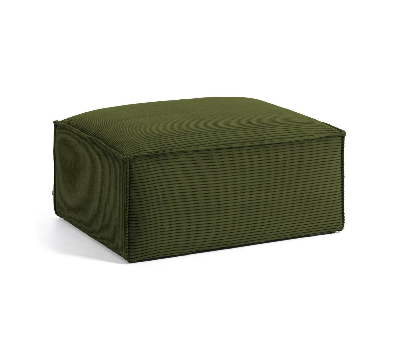 Puf BLOK zielony sztruks La Forma Eye on Design