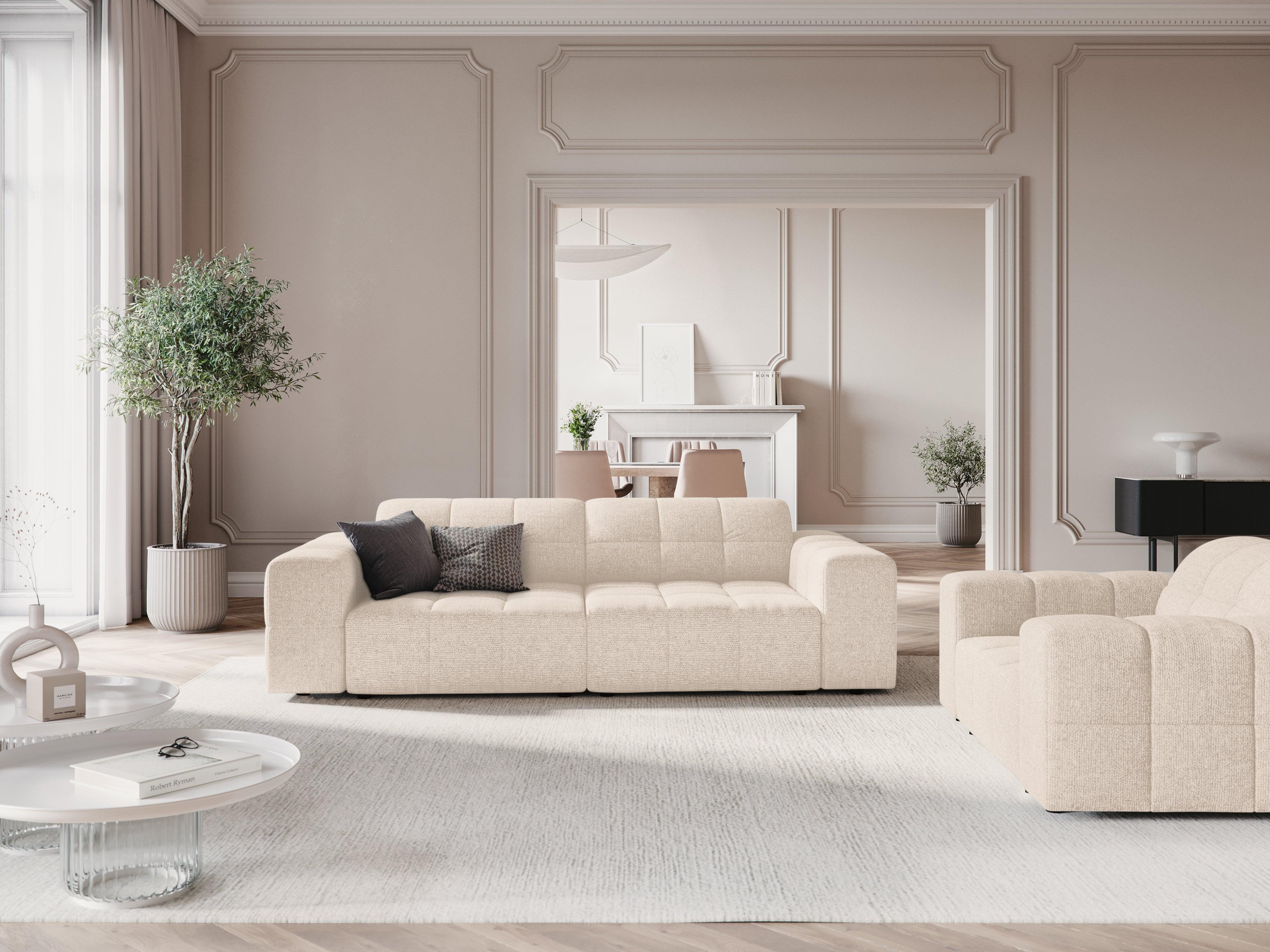 Puf CHICAGO jasnobeżowy szenil Cosmopolitan Design Eye on Design