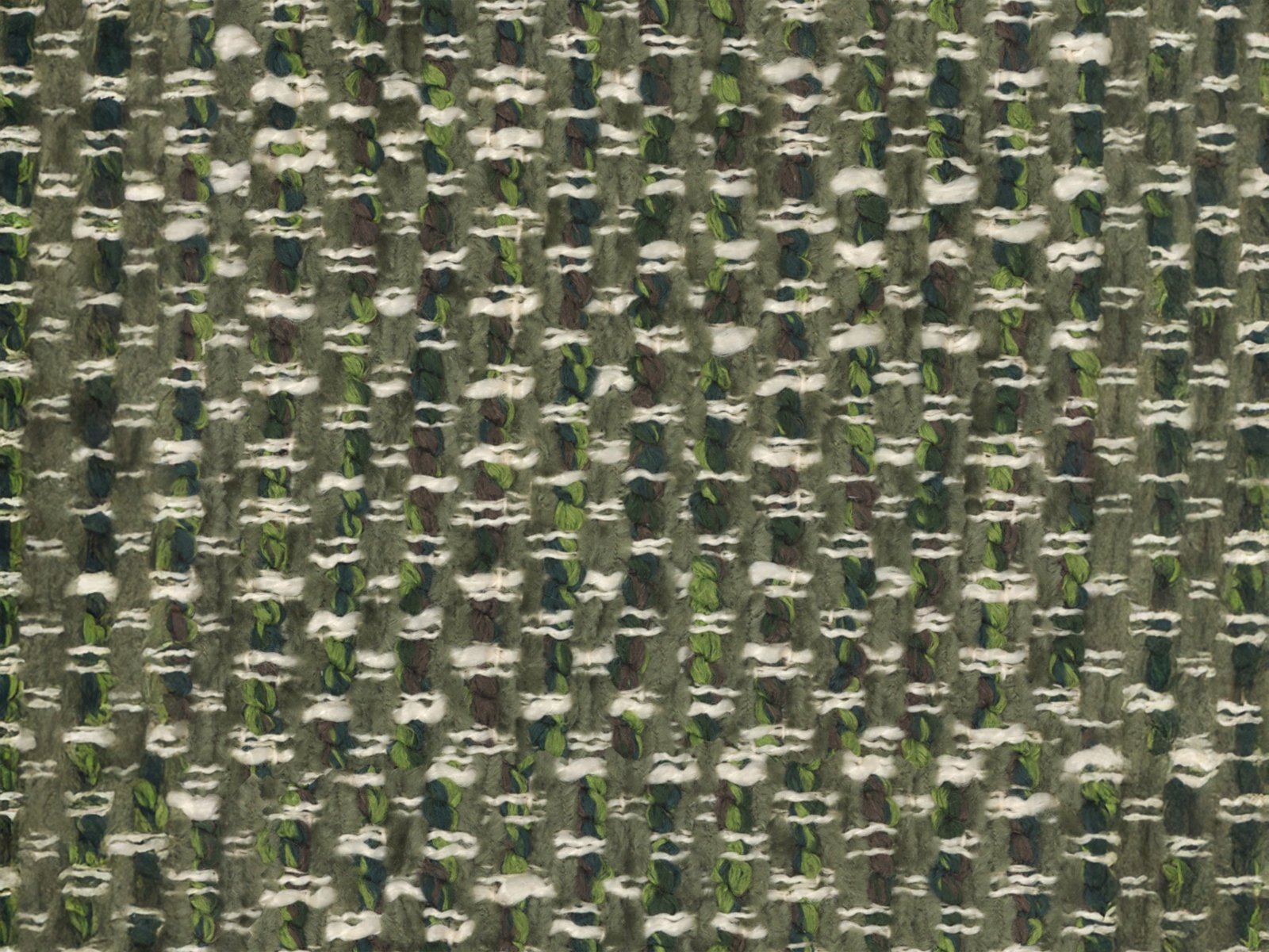 Rechthoekige poef GEORGIA groene chenille