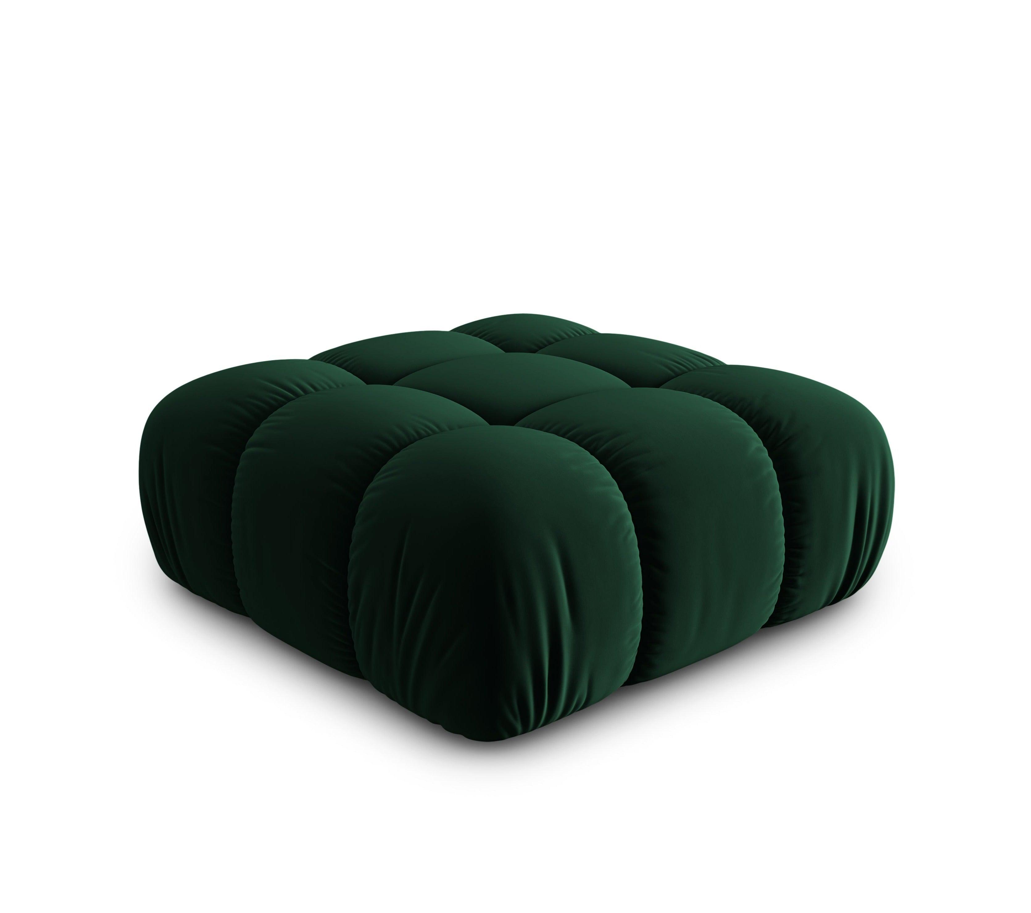 Puf / moduł aksamitny TROPEA butelkowa zieleń Milo Casa Eye on Design