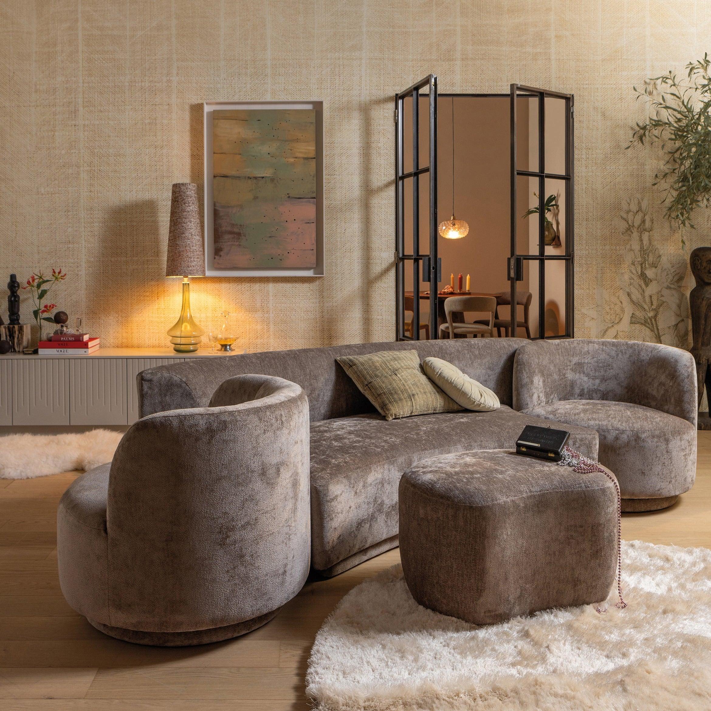 Puf POPULAR brązowy Be Pure Eye on Design