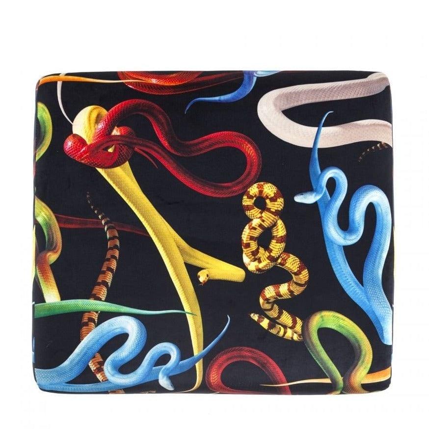 Puf SNAKES czarny Seletti Eye on Design