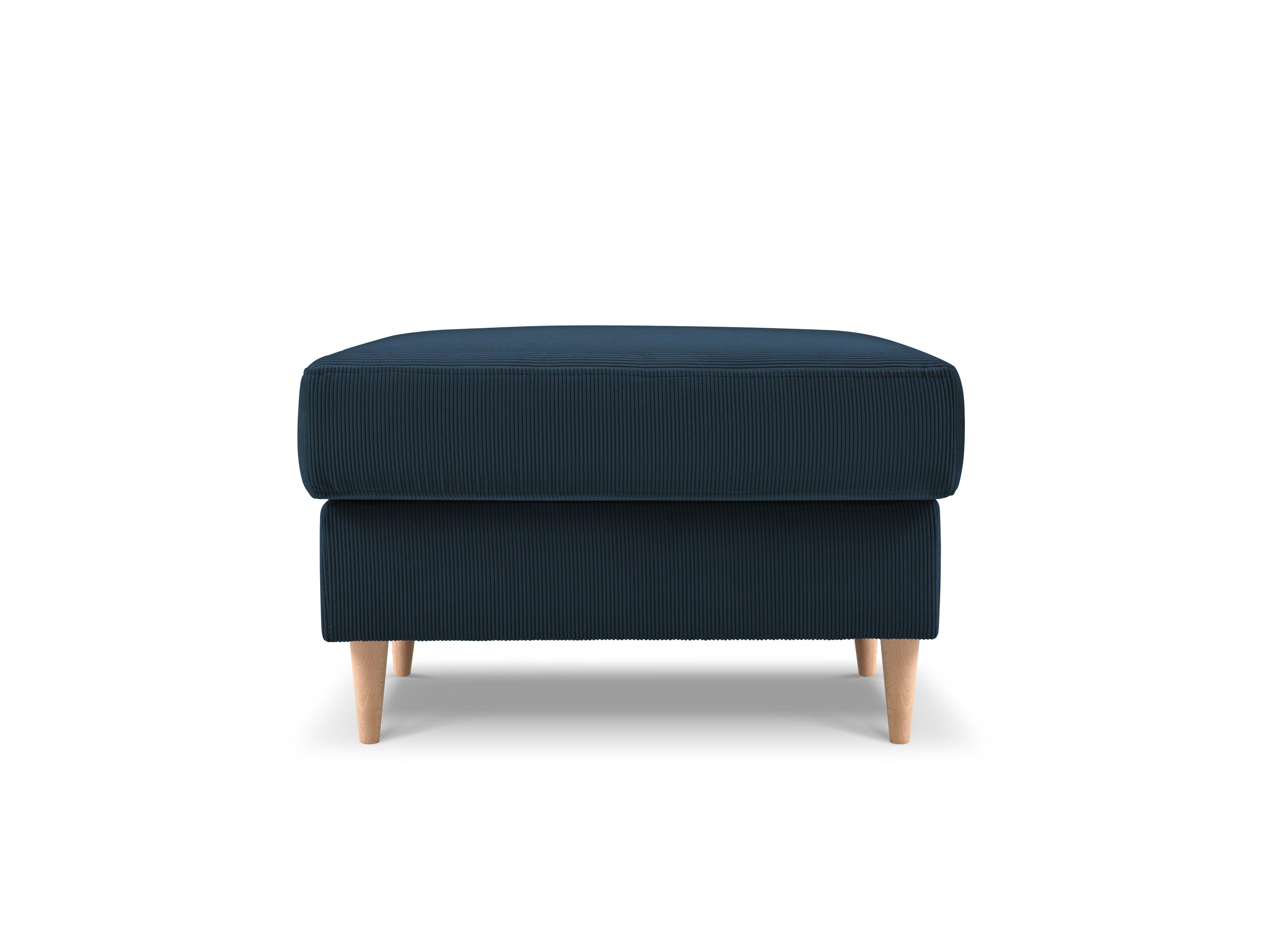 Puf sztruksowy ROSE ciemnoniebieski Mazzini Sofas Eye on Design