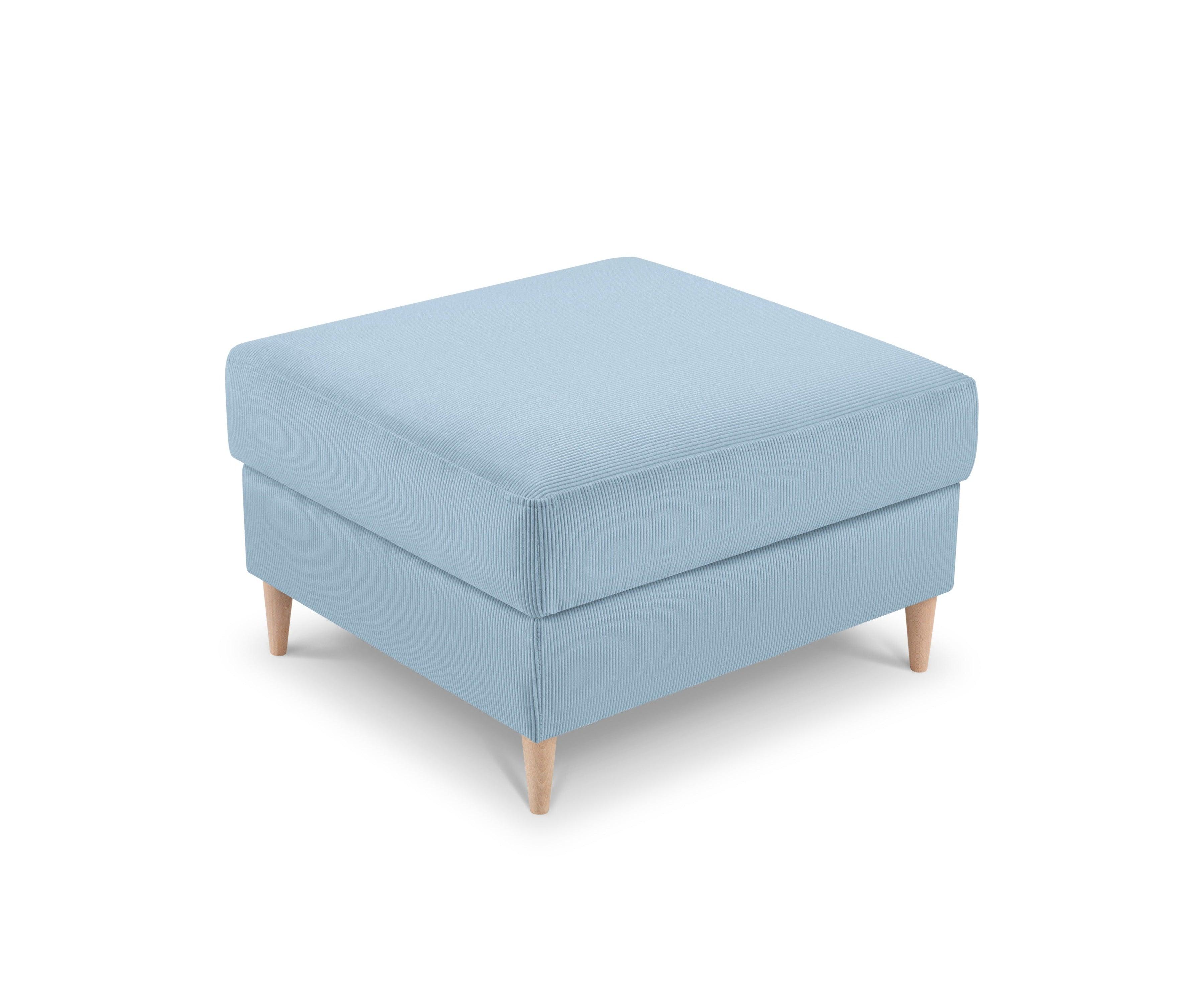 Puf sztruksowy ROSE jasnoniebieski Mazzini Sofas Eye on Design