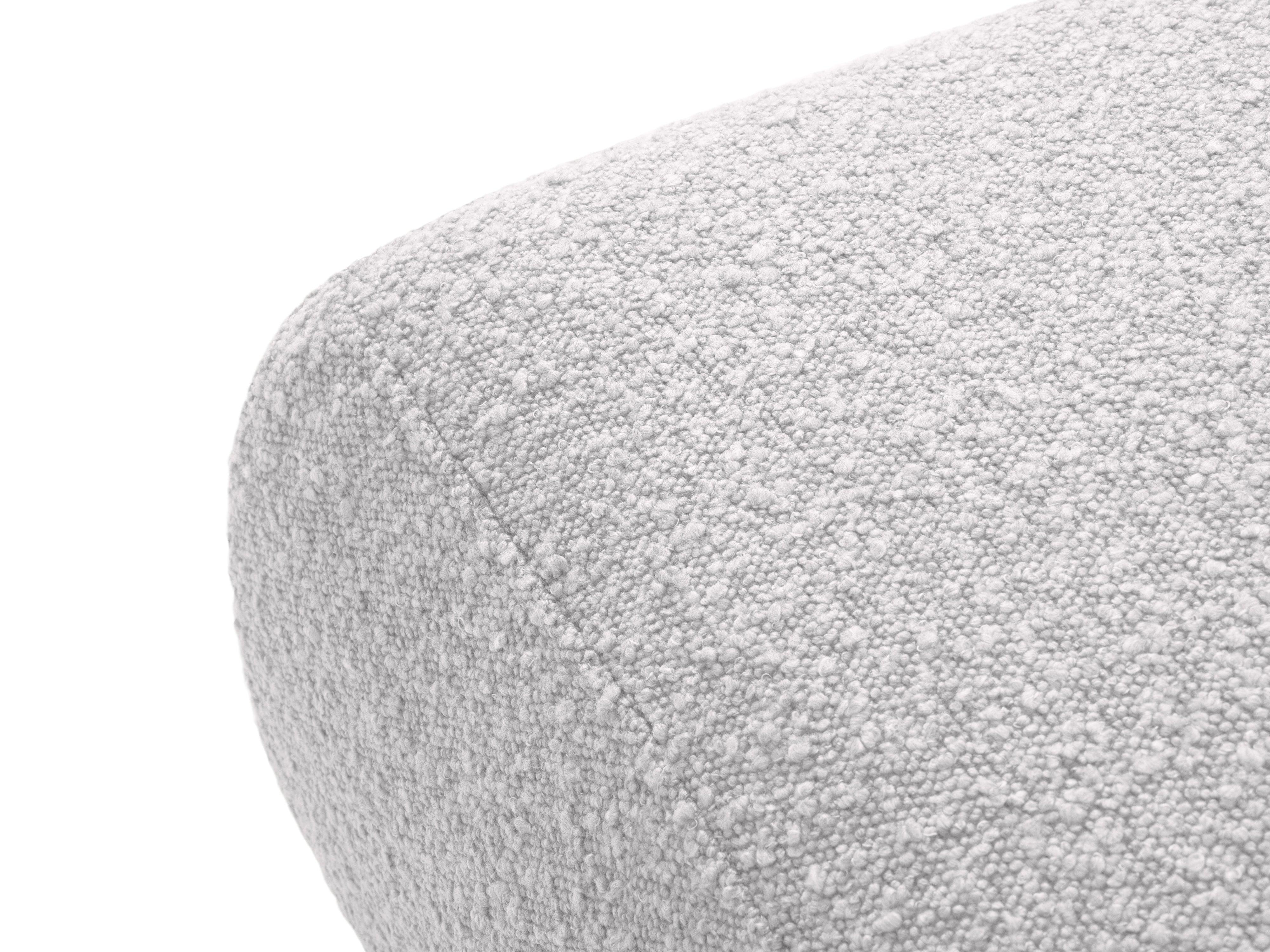 Puf w tkaninie boucle LOLA jasnoszary Windsor & Co Eye on Design