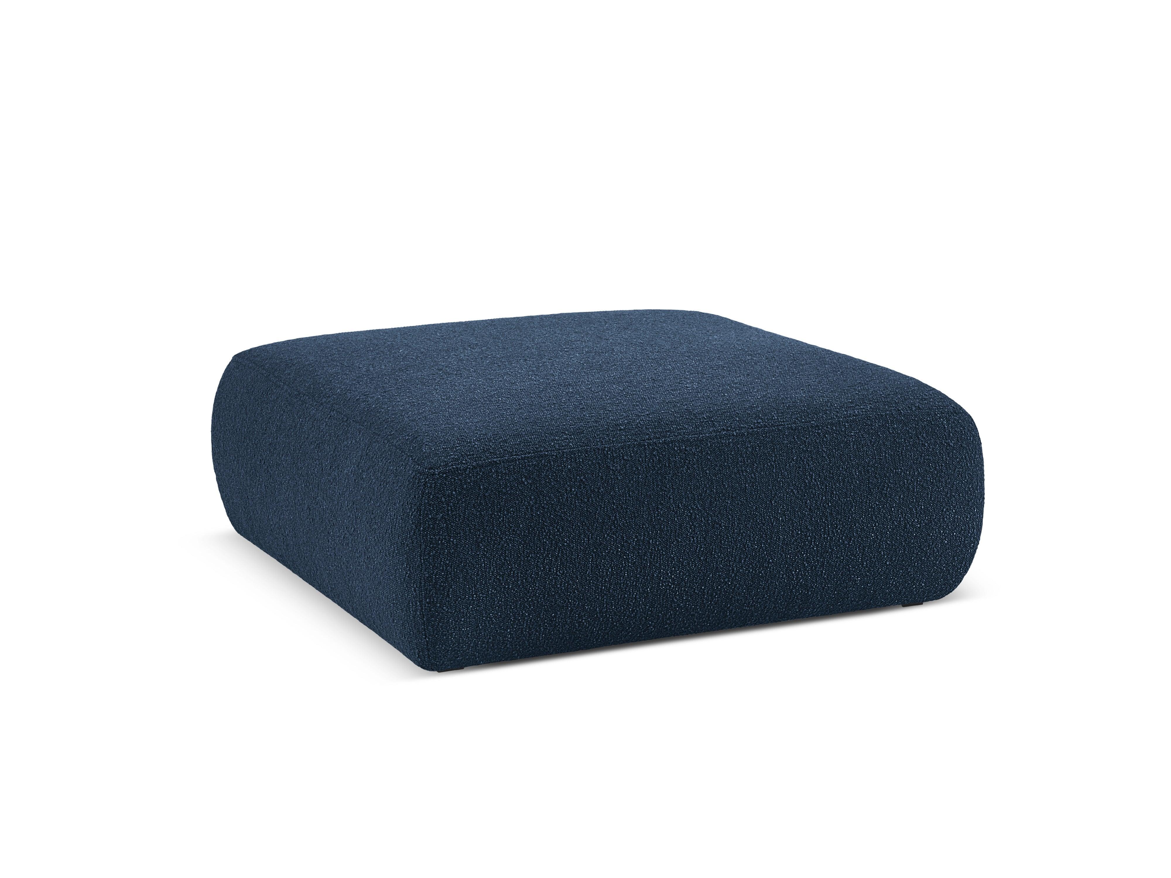 Puf w tkaninie boucle XL LOLA ciemnoniebieski Windsor & Co Eye on Design