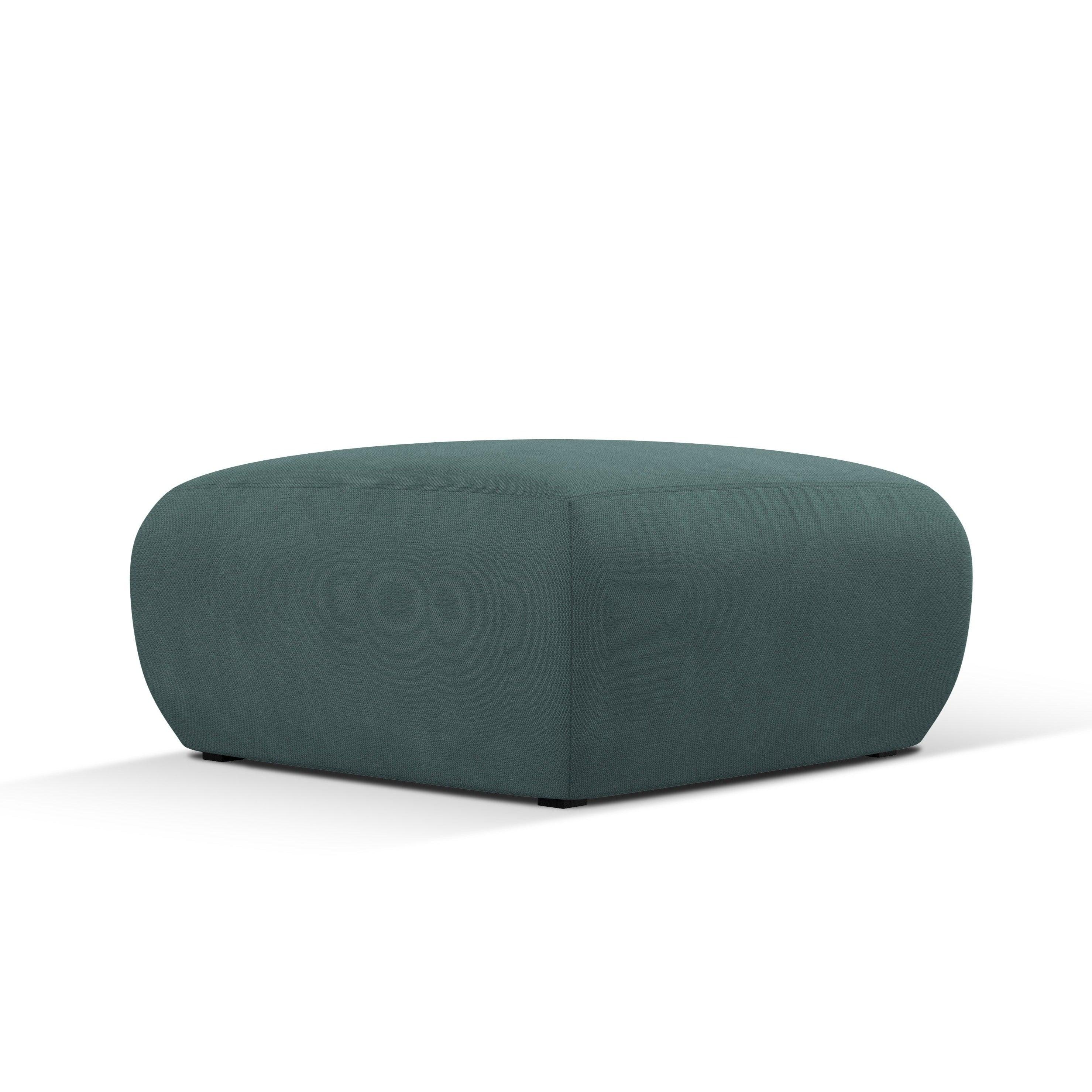 Puf w tkaninie chenillowej LOLA morska zieleń Windsor & Co Eye on Design