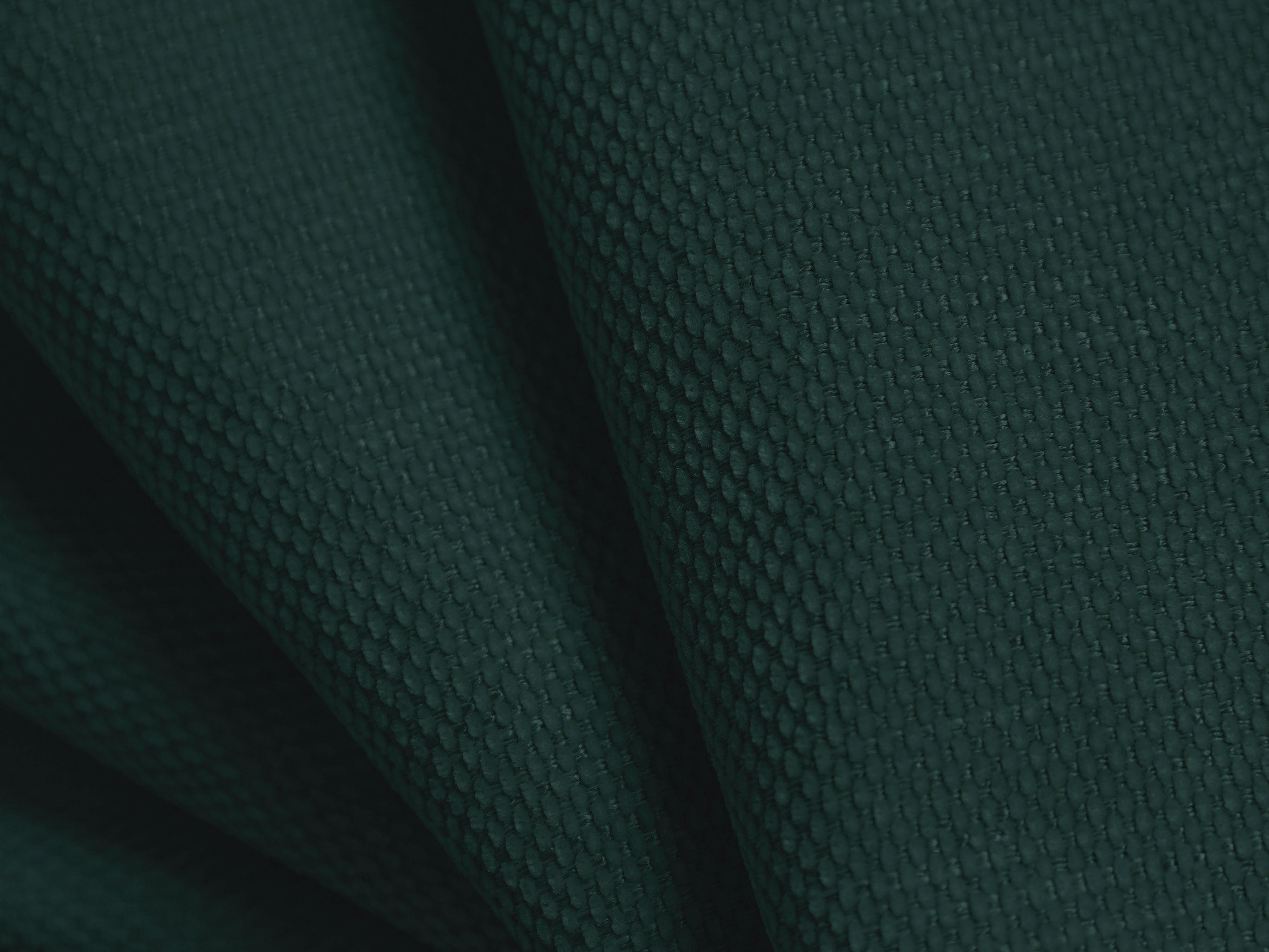 Puf w tkaninie chenillowej XL LOLA butelkowa zieleń Windsor & Co Eye on Design