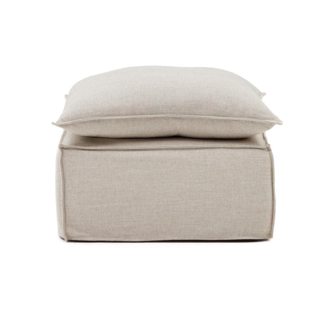 Puf ze zdejmowanym pokrowcem ANARELA beżowy La Forma Eye on Design