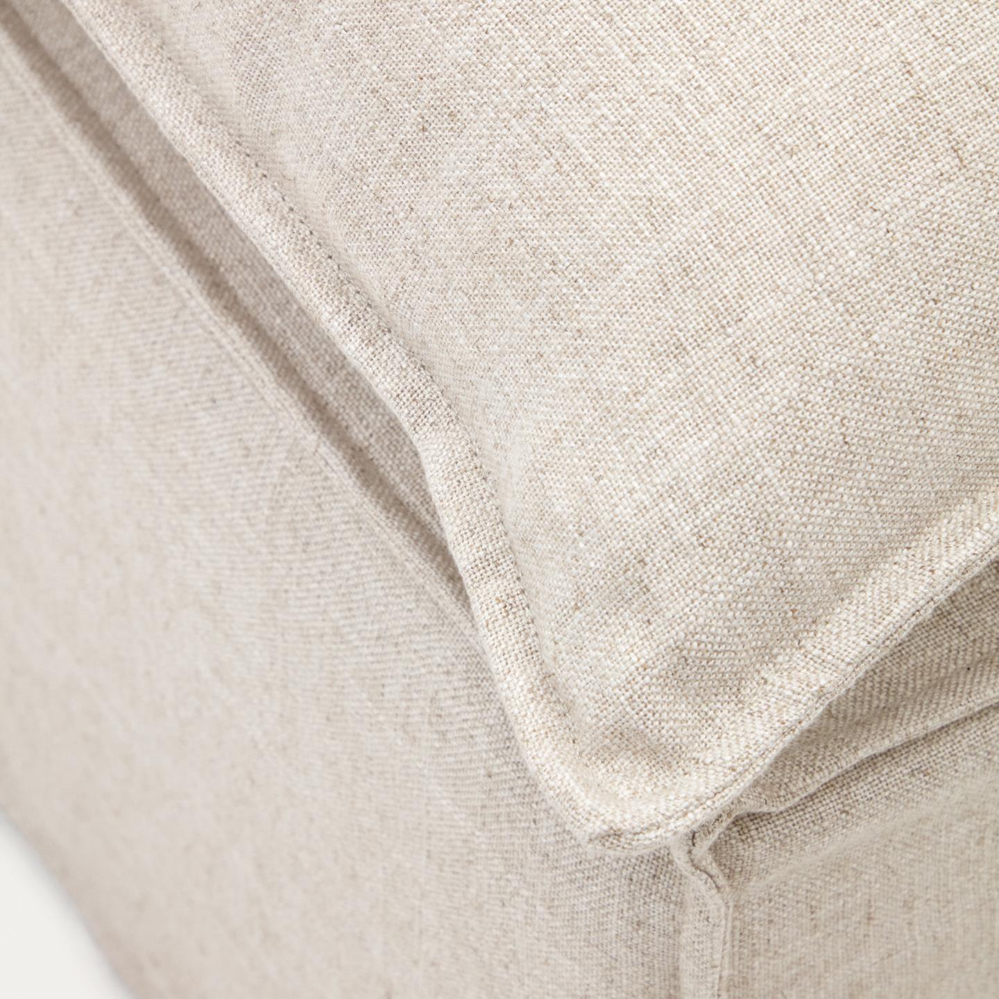 Puf ze zdejmowanym pokrowcem ANARELA beżowy La Forma Eye on Design