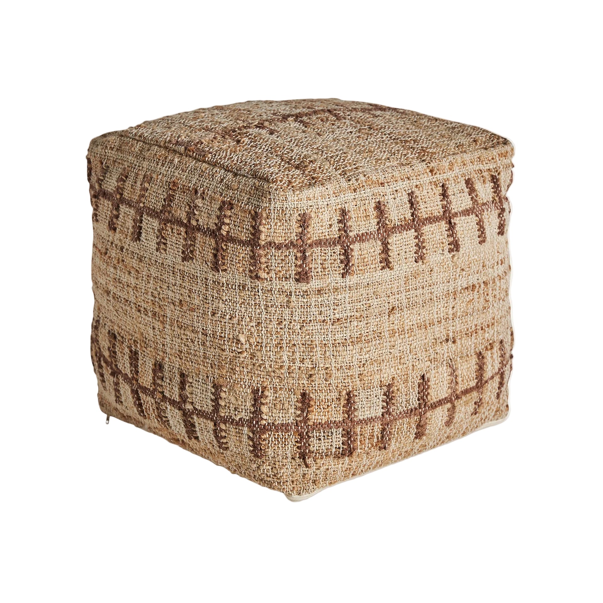 Puff MITTET beige mit braun