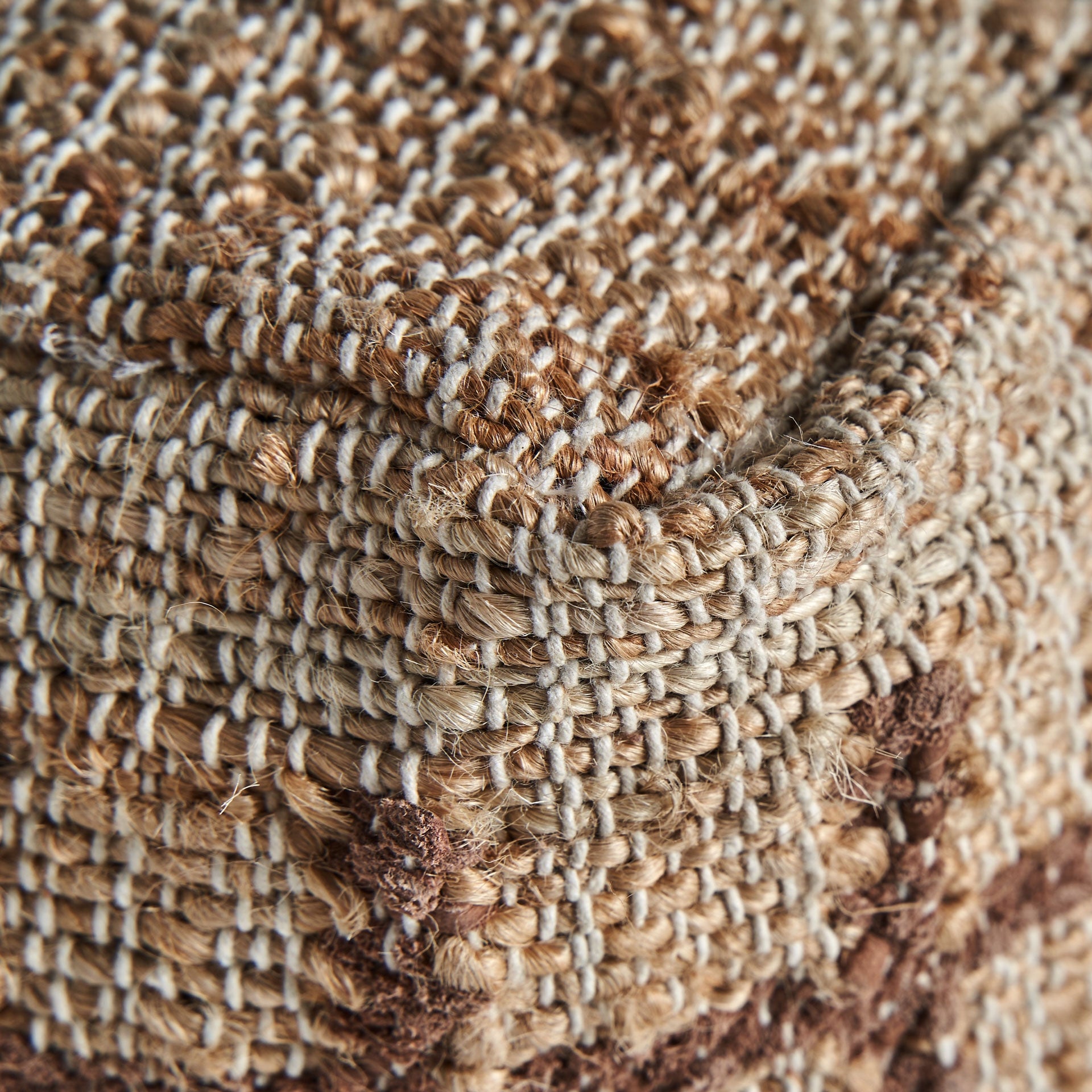 Puff MITTET beige mit braun