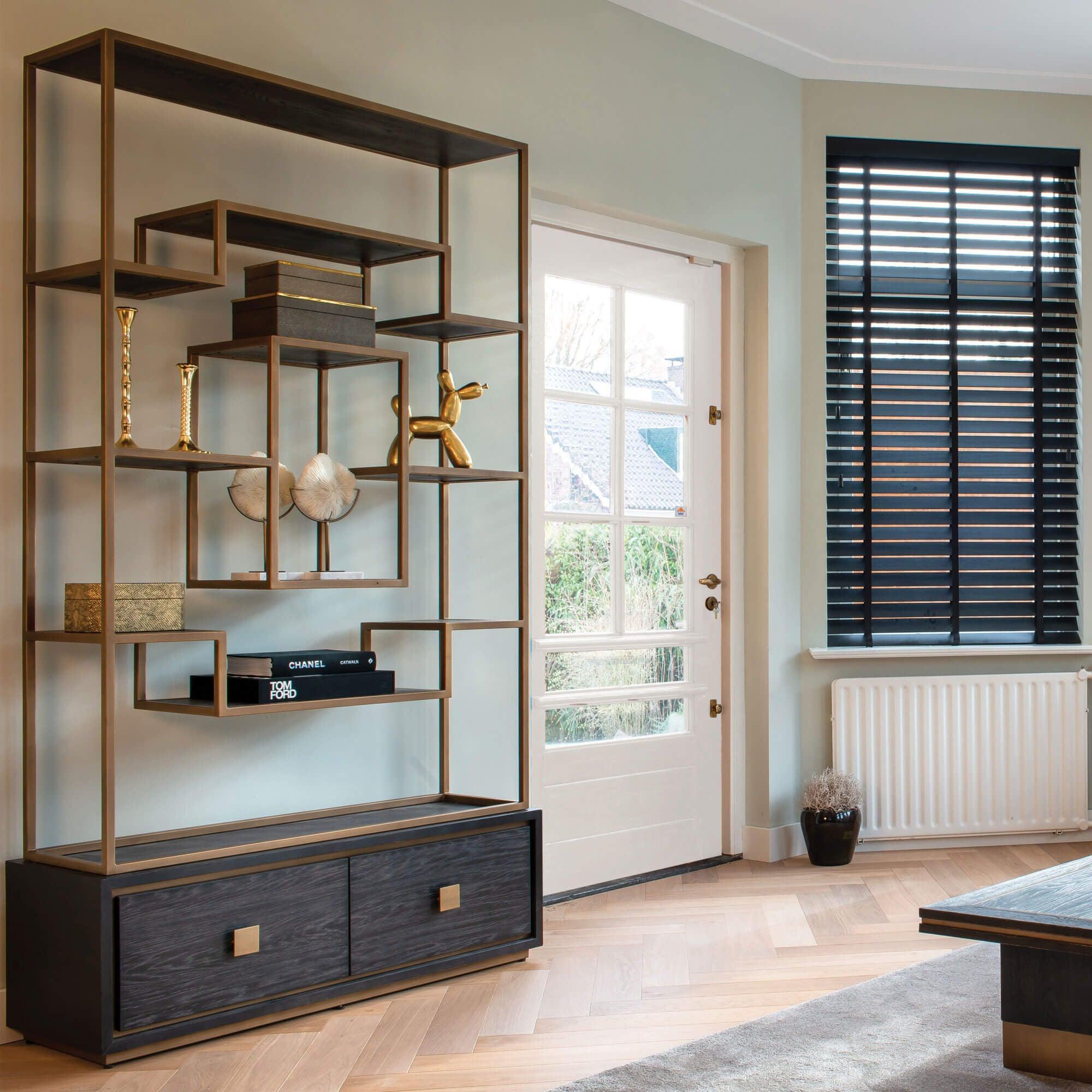 Regał HUNTER mosiężny Richmond Interiors Eye on Design