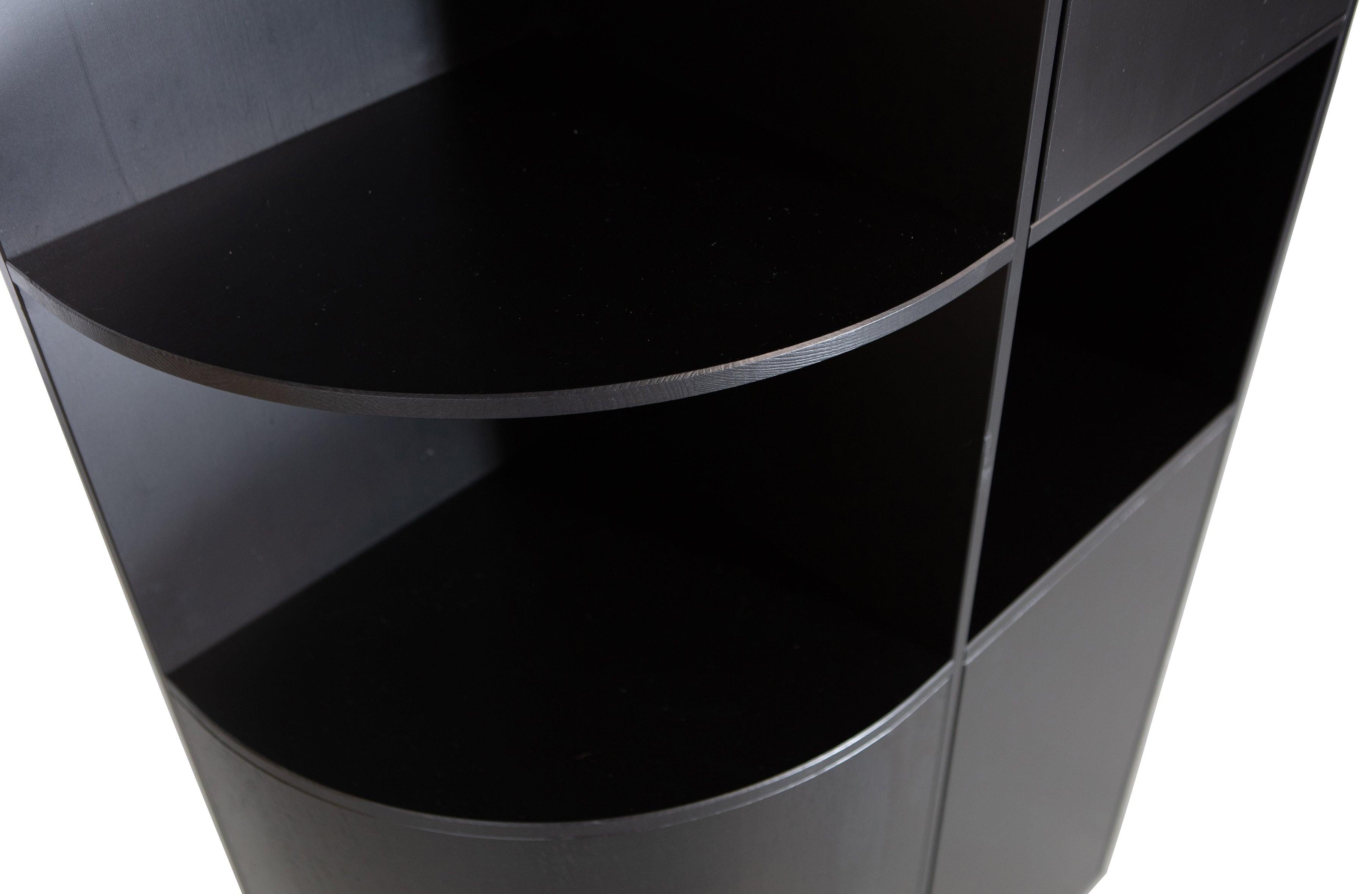 Regał lewostronny FINCA czarny Woood Exclusive Eye on Design