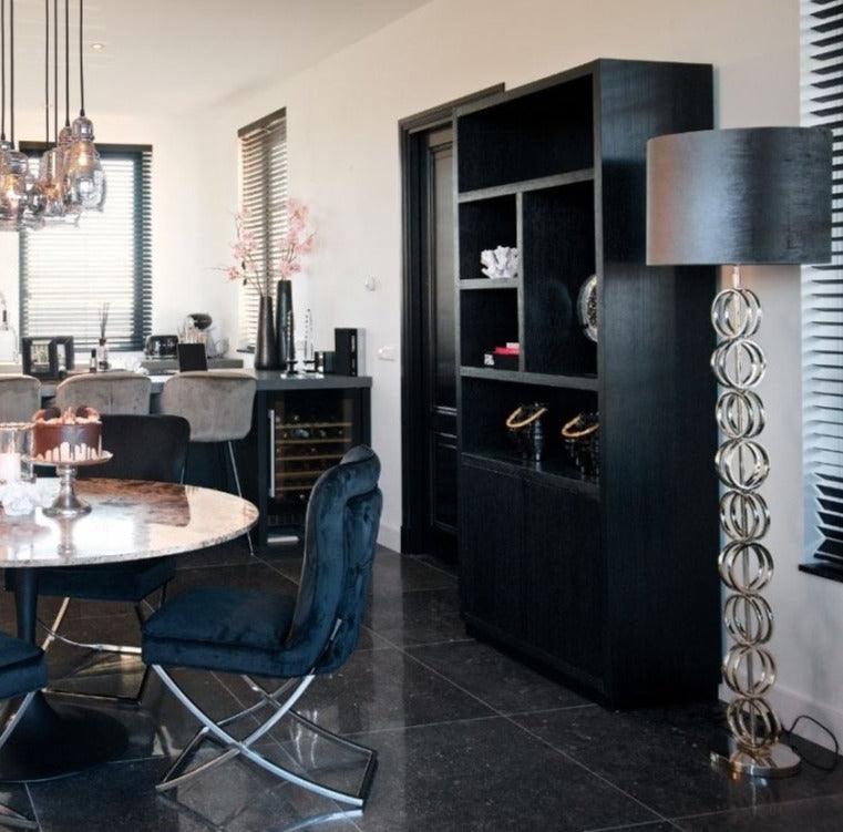 Regał OAKURA czarny fornir dębowy Richmond Interiors Eye on Design