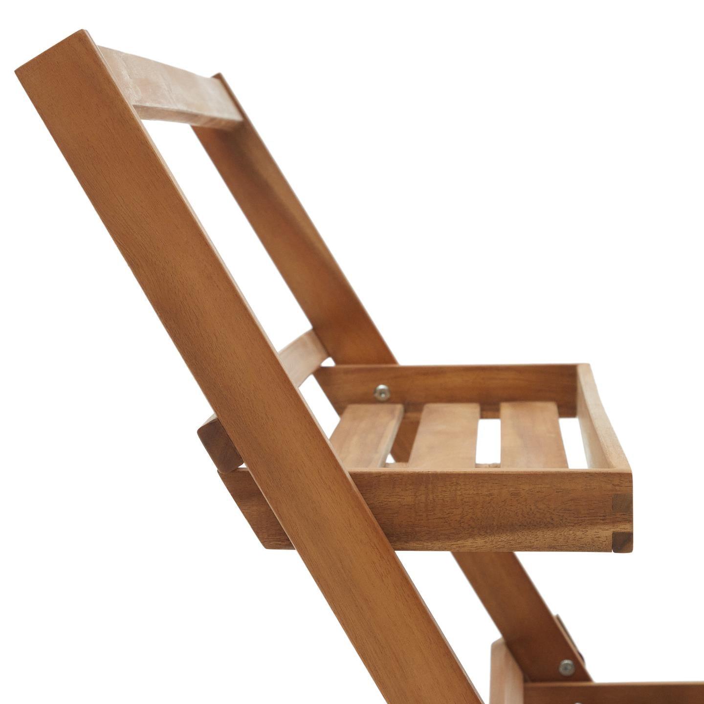 Regał ogrodowy jednostronny VICTORA lite drewno akacjowe La Forma Eye on Design