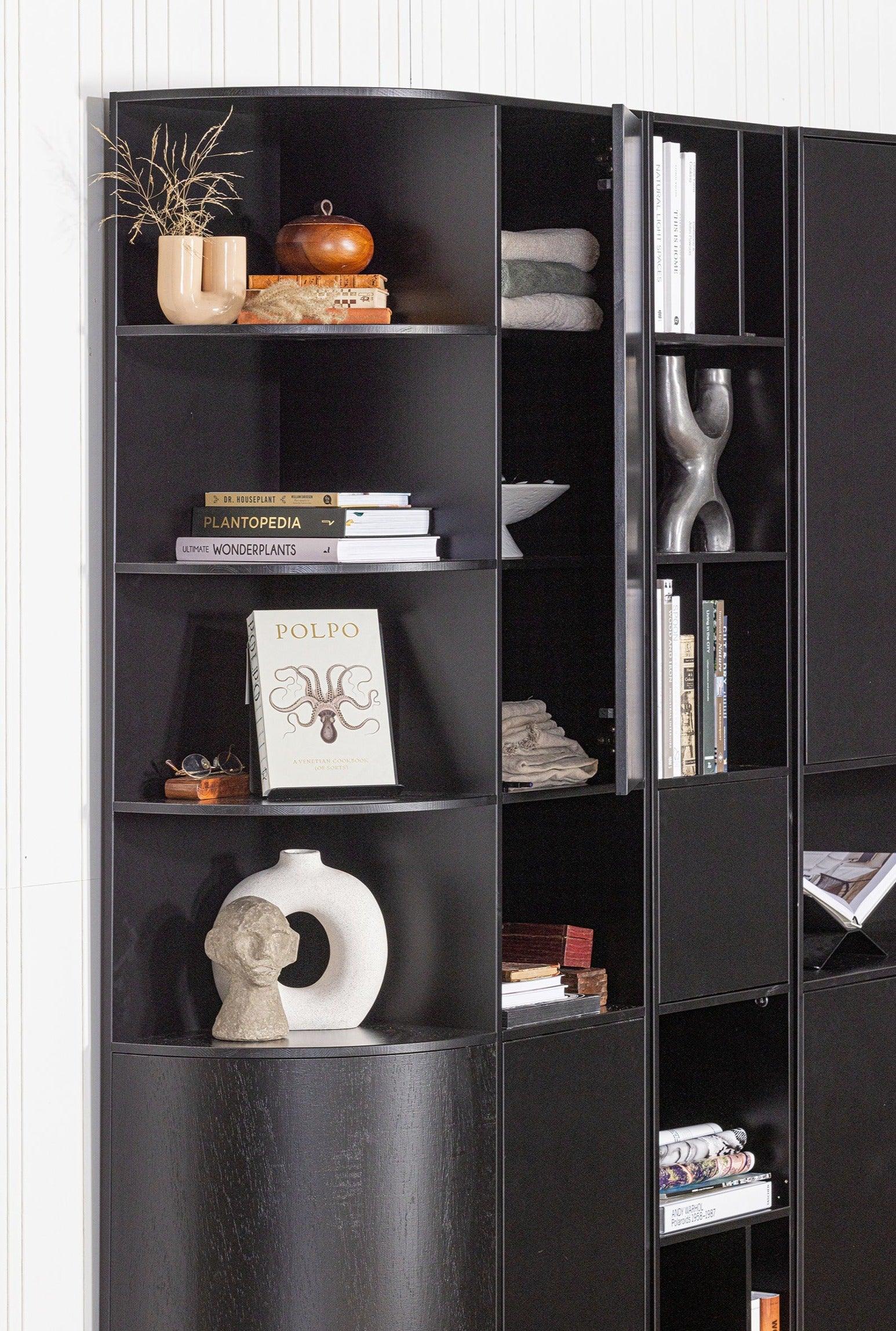 Regał wąski FINCA czarny Woood Exclusive Eye on Design