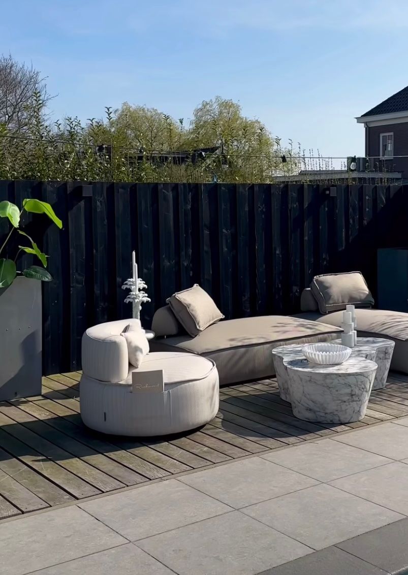 Buiten koffie tafel ROCKYARD wit