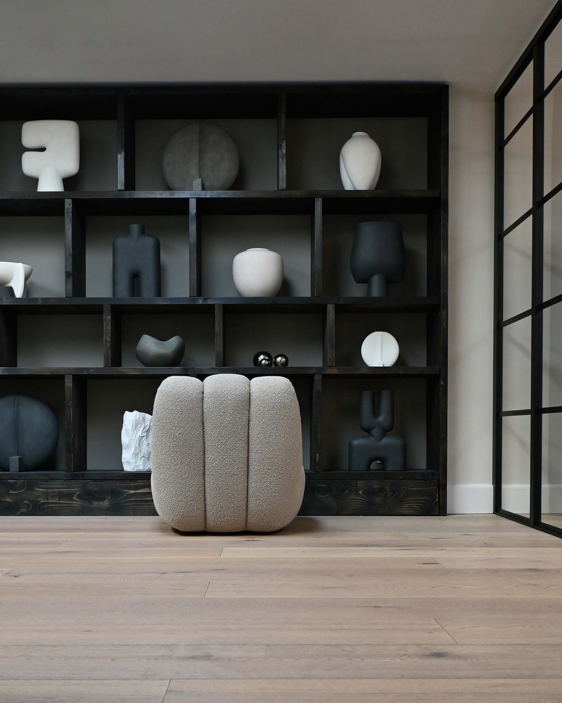 Fauteuil TOE beige bouclé