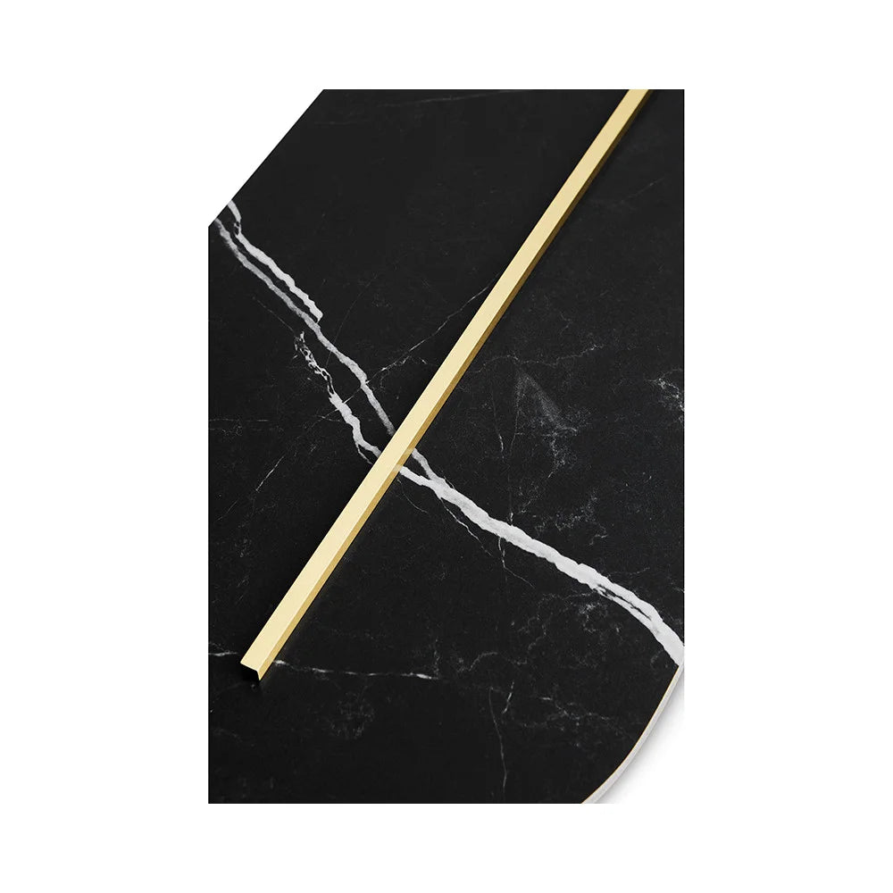 ROKKE STONE schwarze gesinterte Quarz-Wandleuchte