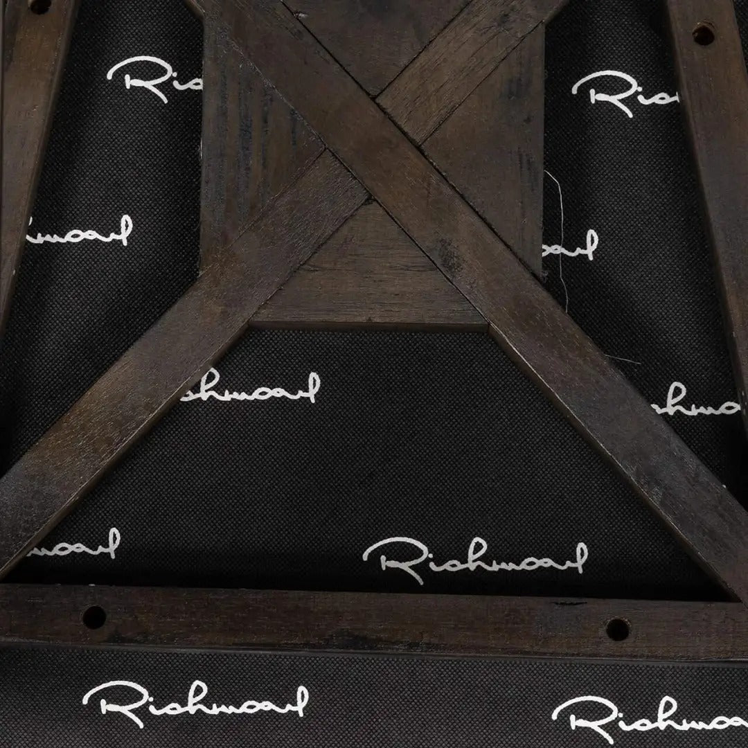 CHERRY cream stool with black base