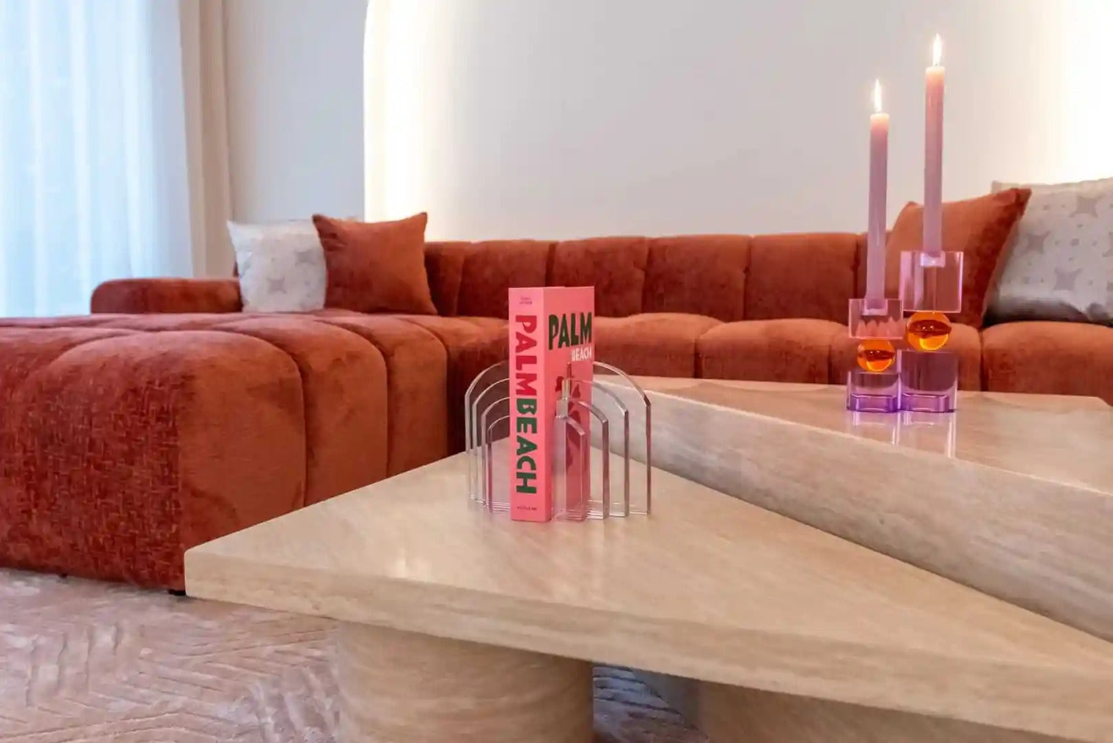 FICTUS beige coffee table set