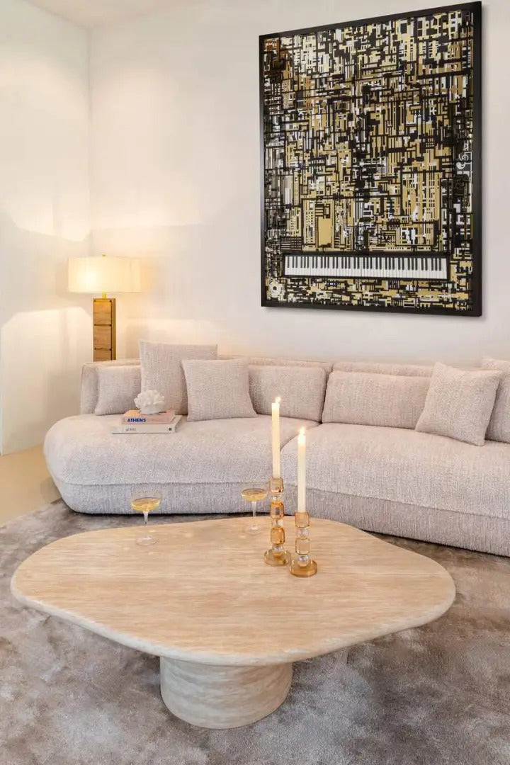 Beiger Kaffeetisch FICTUS