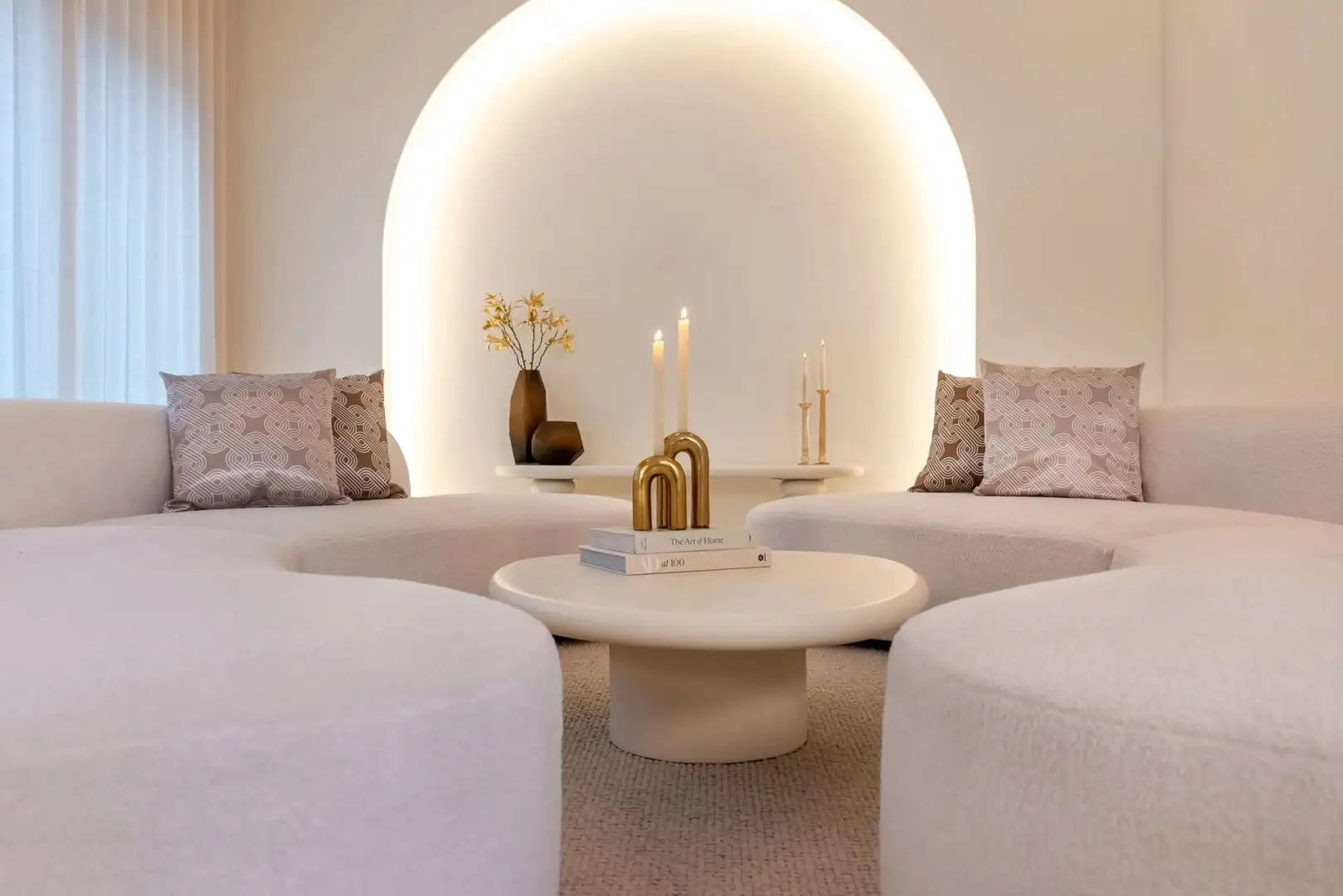 Witte BLOOMSTONE tafel