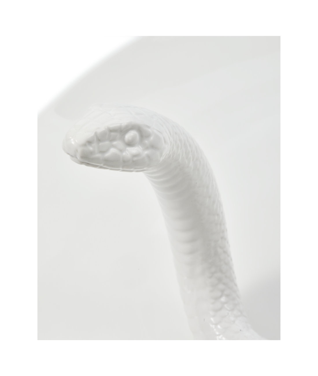 decoratieve schaal SNAKE wit