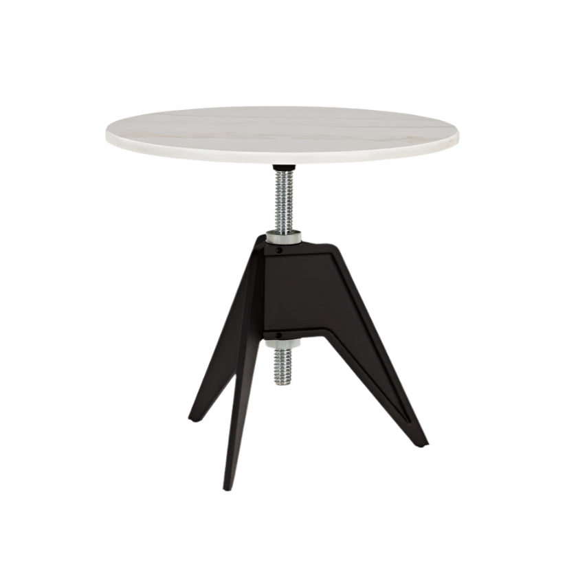 Bijzettafel SCREW wit marmer