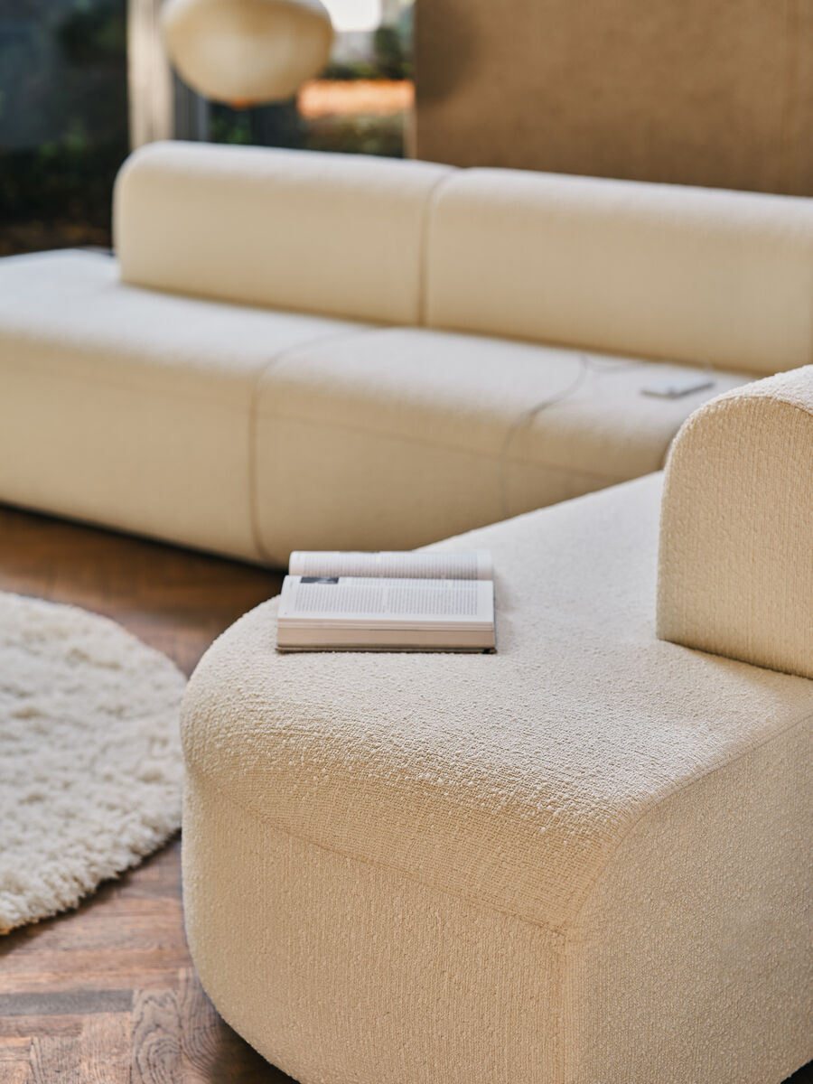Sofa 3-modułowa narożna ARTIKO tapicerowana – .mdd