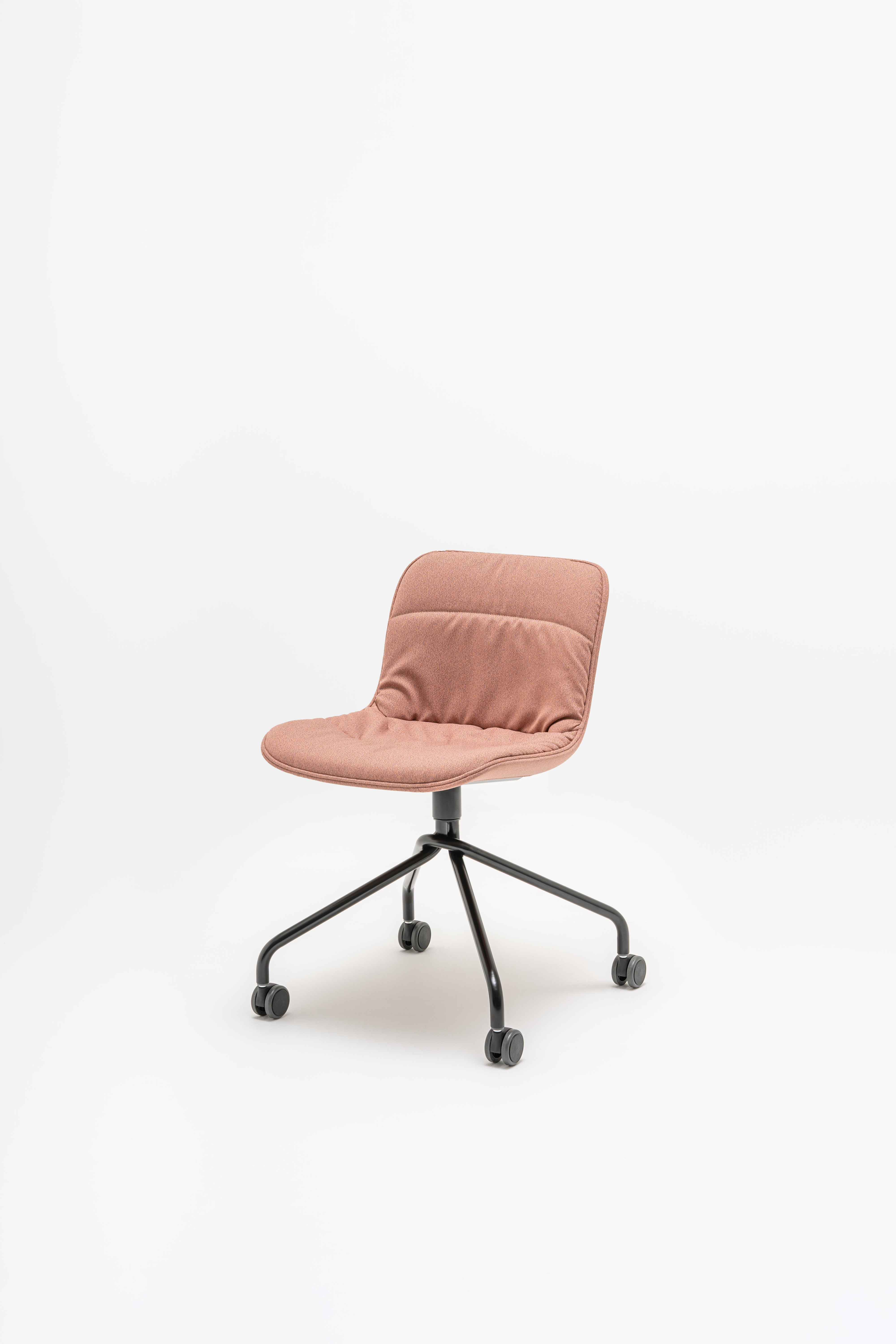 Draaistoel BALTIC 2 SOFT DUO metalen basis met wielen voor harde oppervlakken