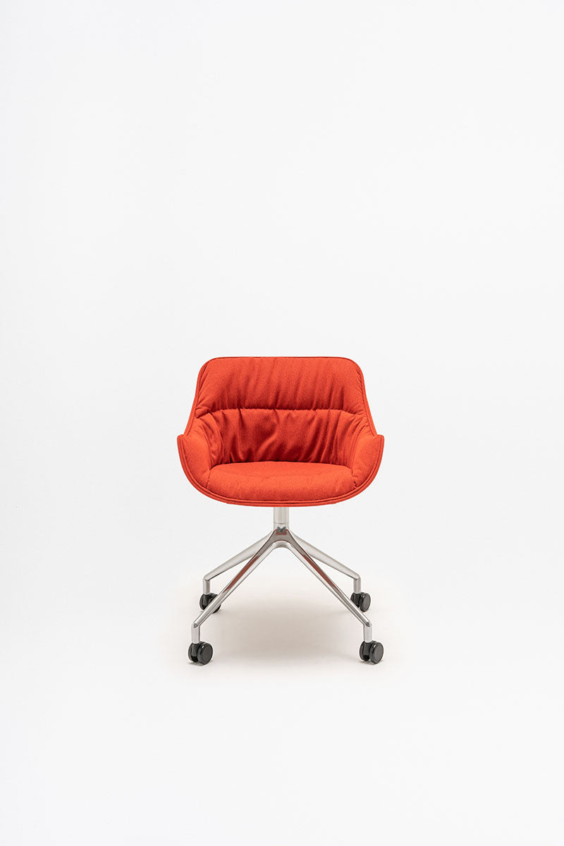 Swivel chair Baltic Soft Duo polished aluminum