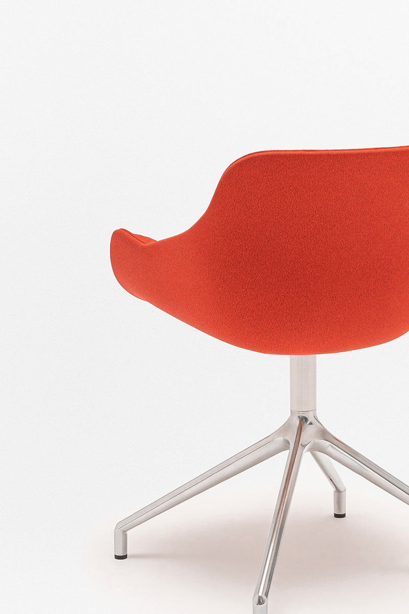 Swivel chair Baltic Soft Duo polished aluminum