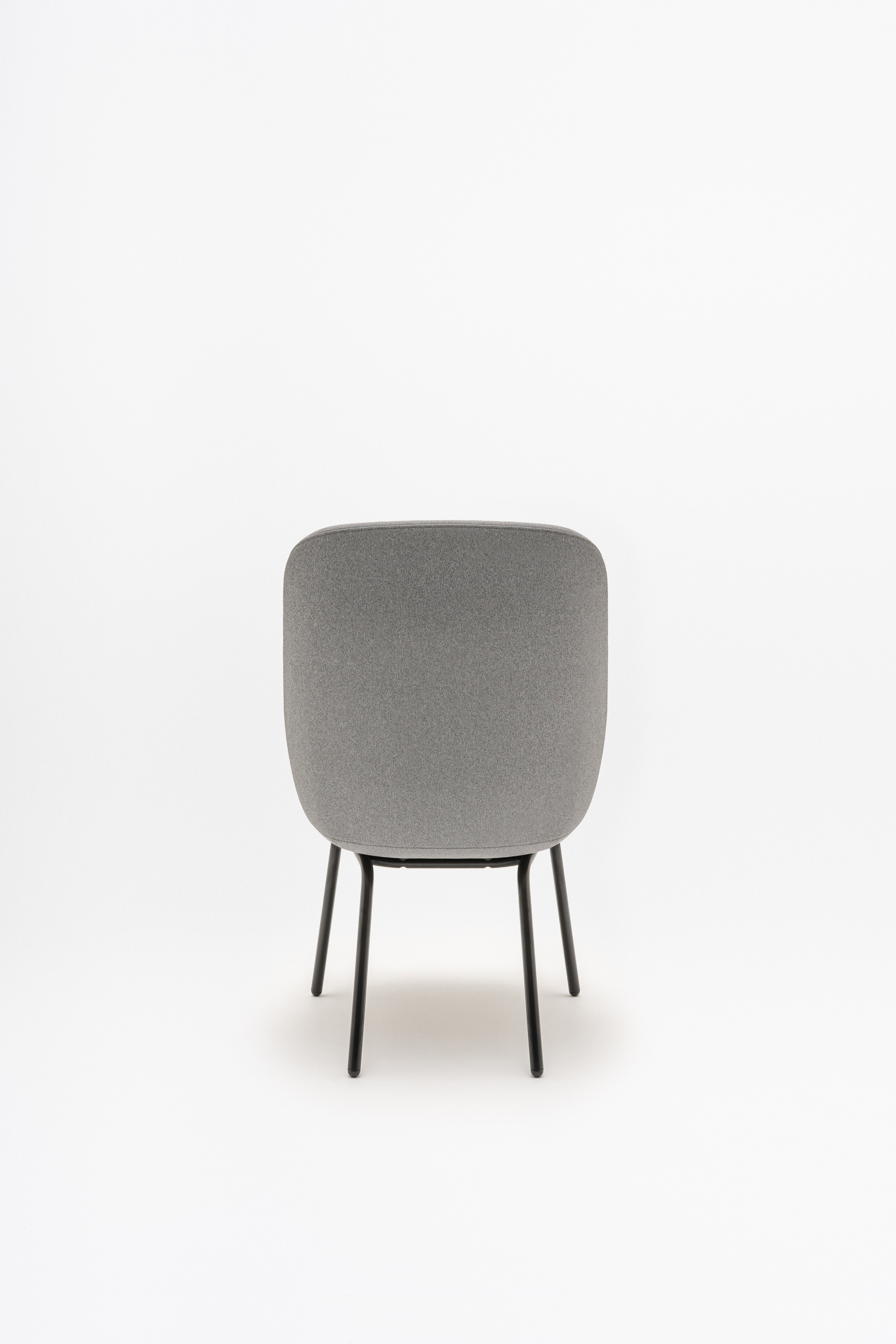 Fauteuil met hoge rugleuning PARALEL vierpotige basis