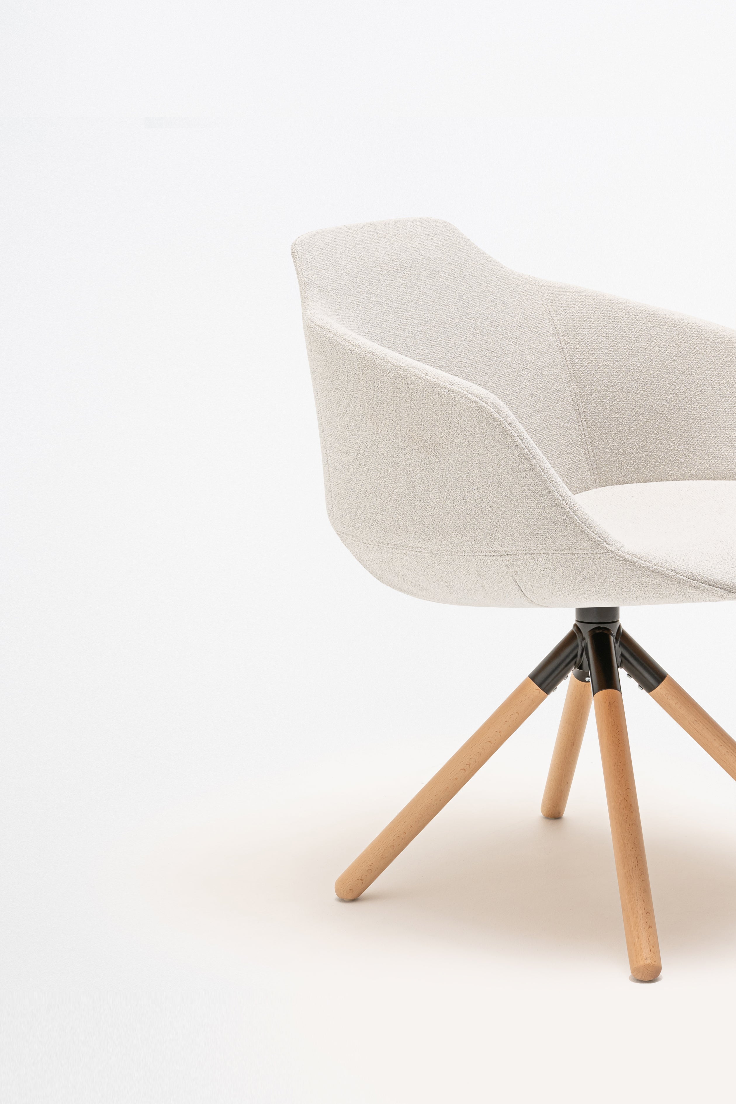 Bureau stoel ULTRA met houten basis