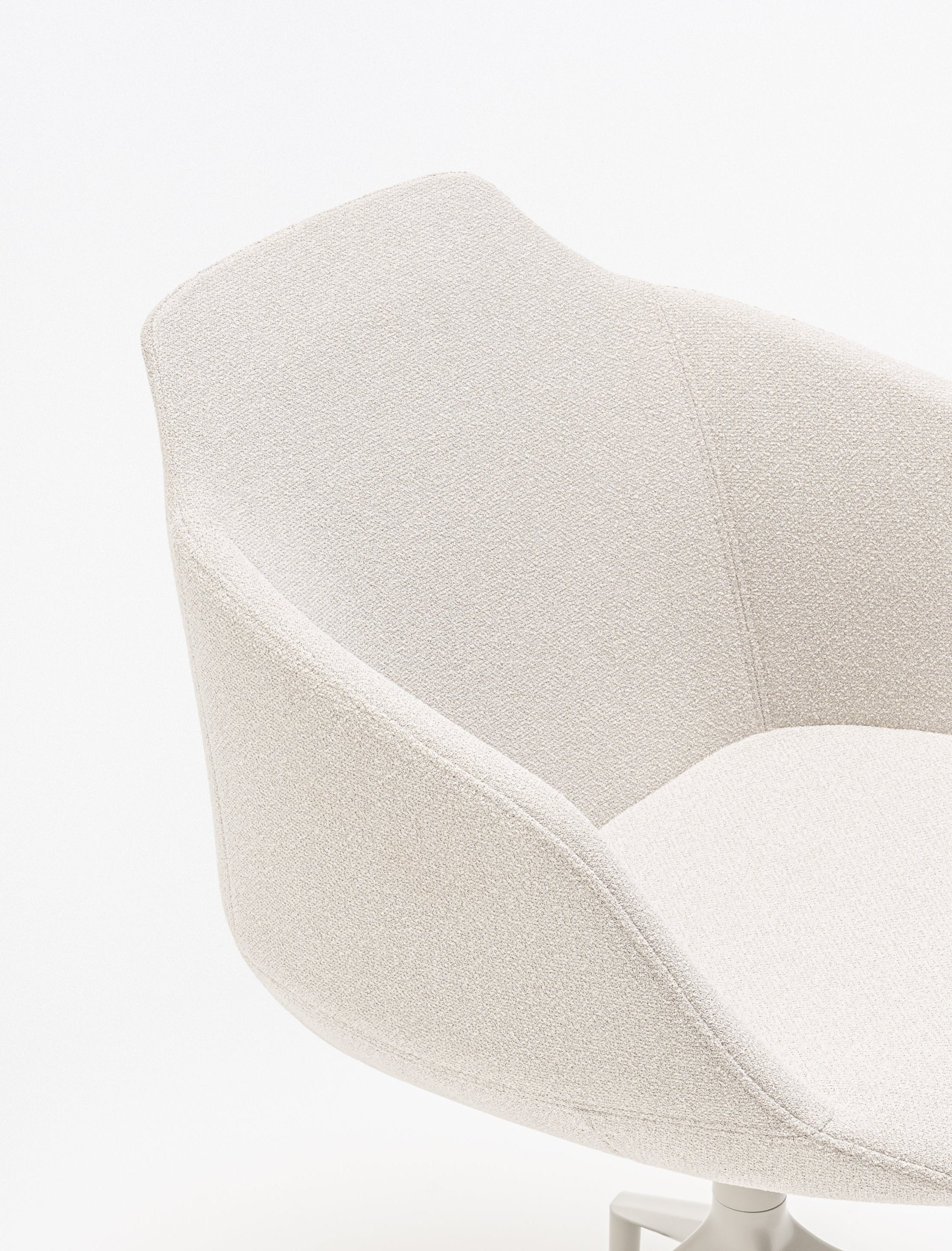 Bureau stoel ULTRA met kruisvoet en wielen voor harde oppervlakken