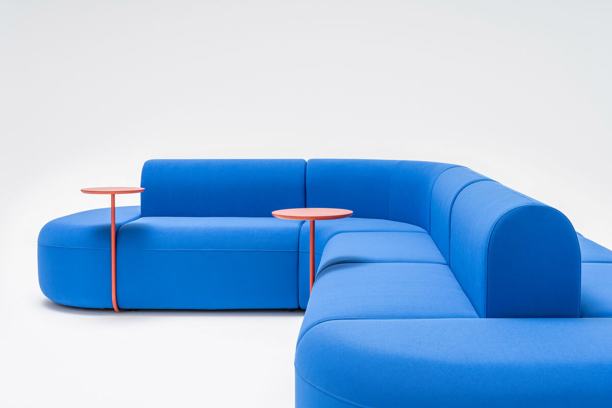 Sofa 7-modułowa narożna podwójna ARTIKO tapicerowana do salonu