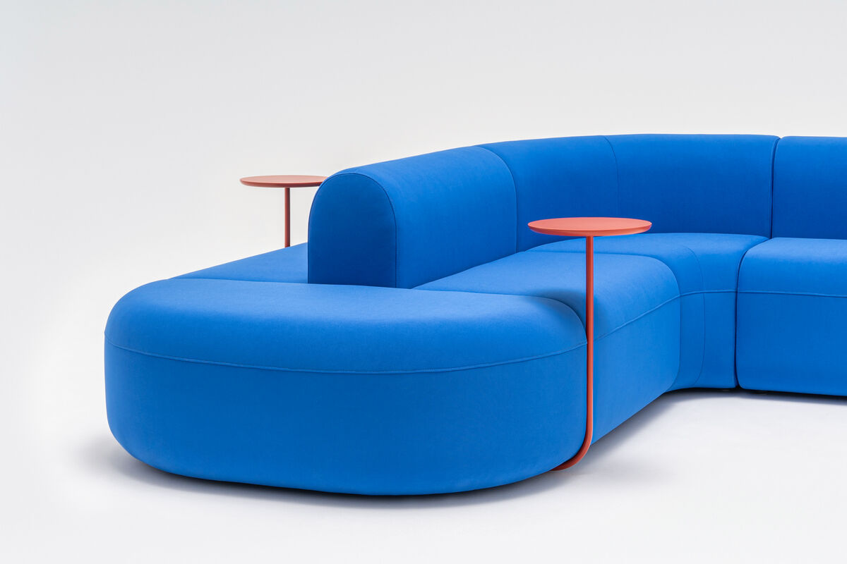 Sofa 7-modułowa narożna podwójna ARTIKO tapicerowana do salonu