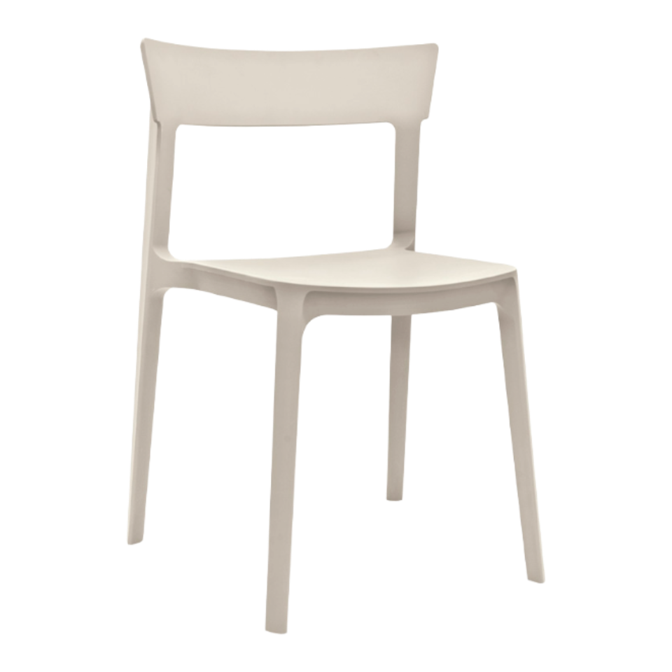 Stuhl SKIN cremefarben