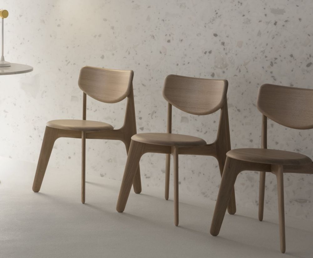 Stoel SLAB eikenhout