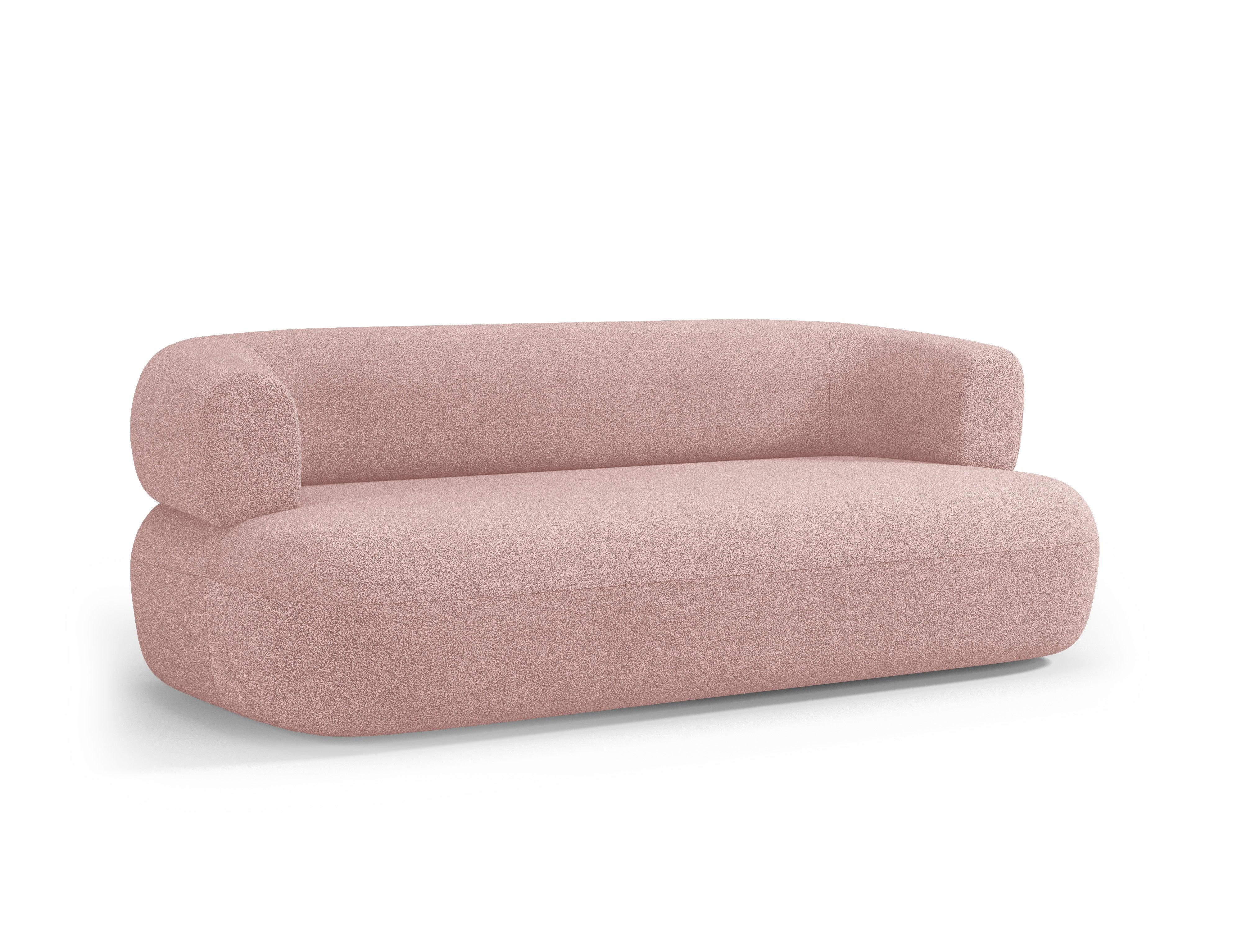 Sofa 3-osobowa ALDRIN pudrowy róż boucle Windsor & Co Eye on Design