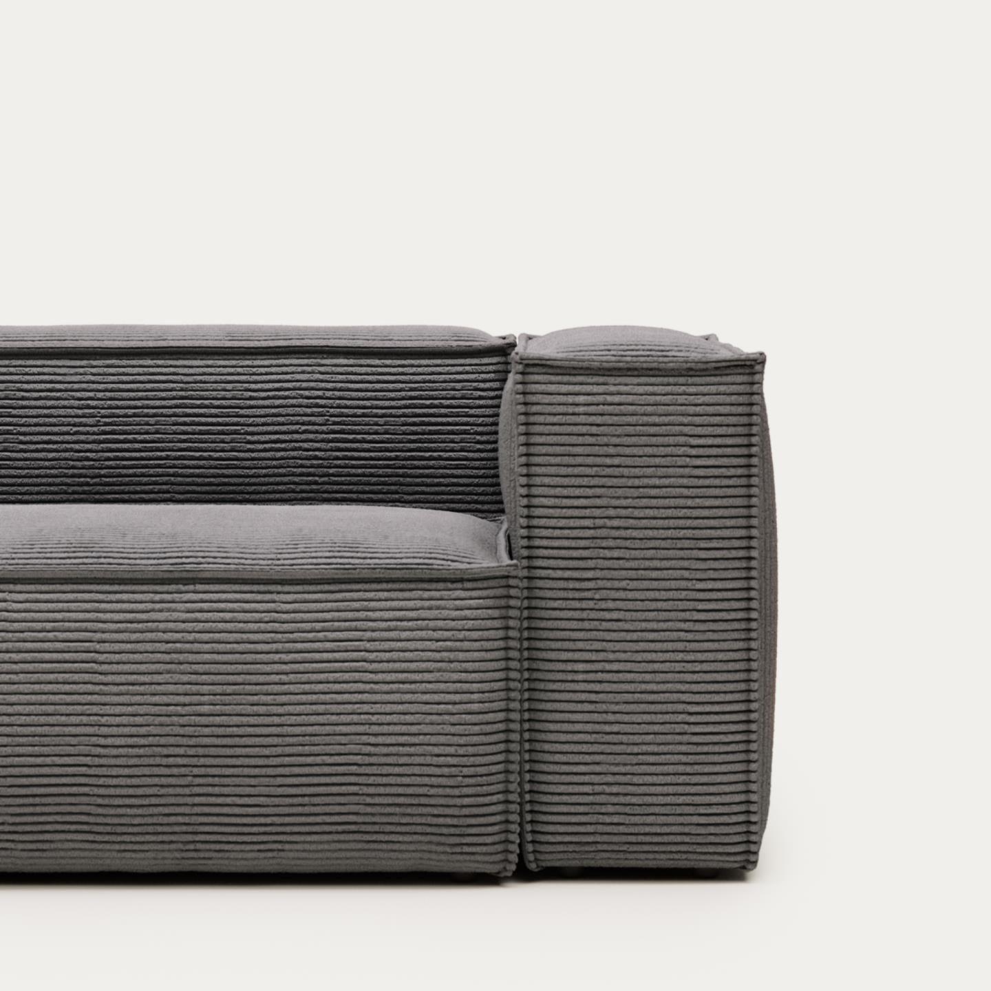 Sofa 3-osobowa BLOK szary sztruks La Forma Eye on Design