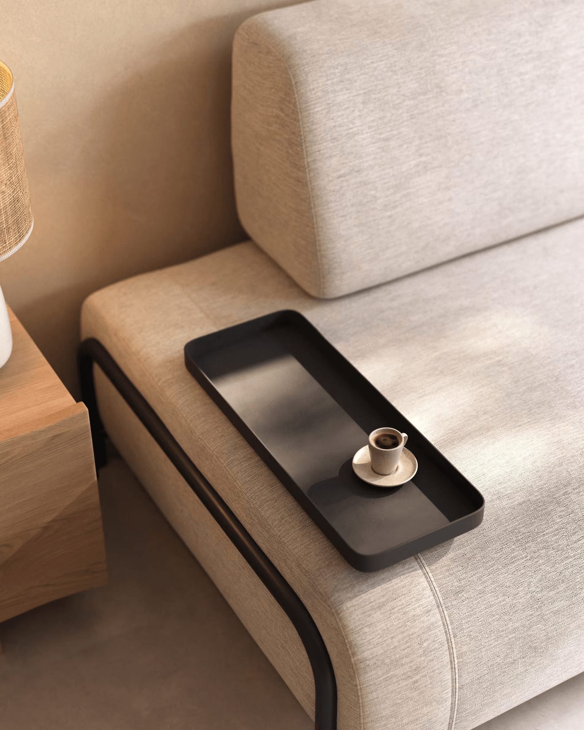 Sofa 3-osobowa COMPO beżowy La Forma Eye on Design