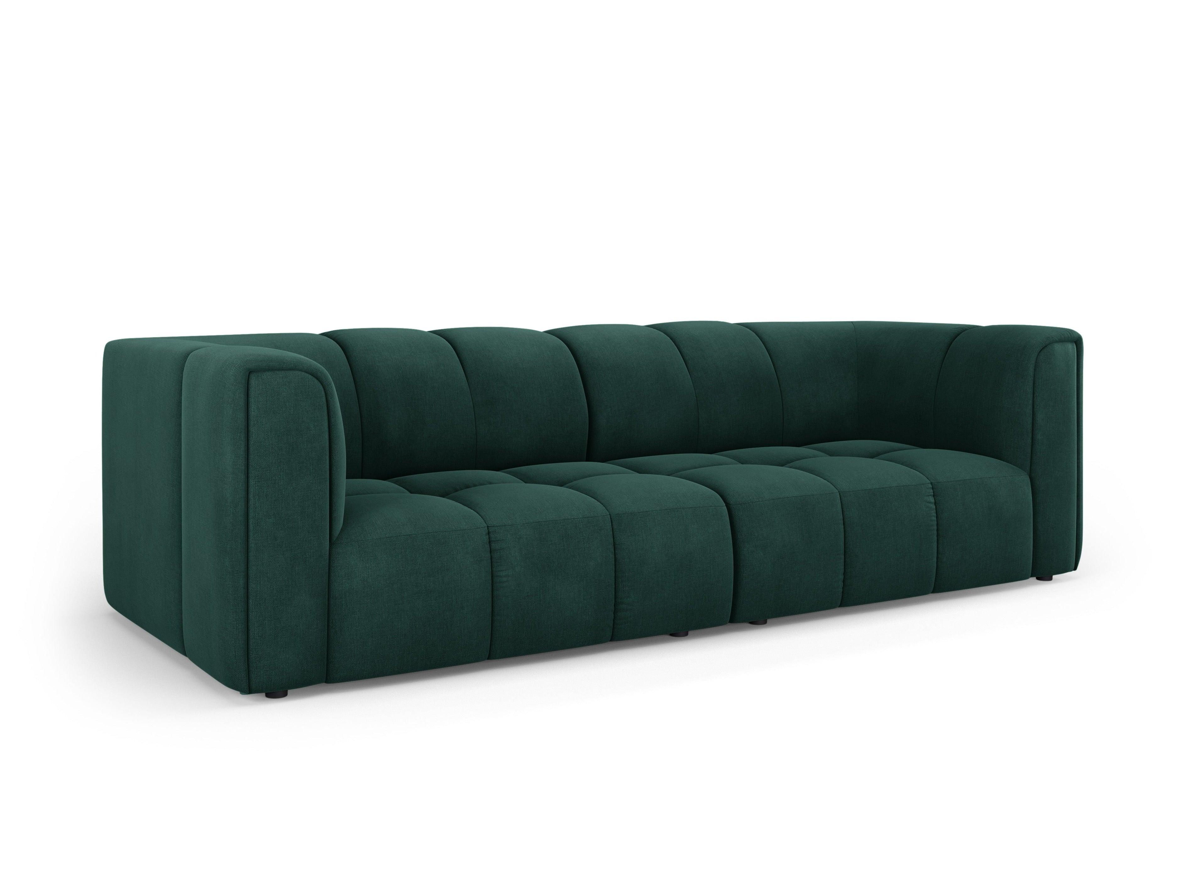 Sofa 3-osobowa FRANCESCA butelkowa zieleń szenil Milo Casa Eye on Design